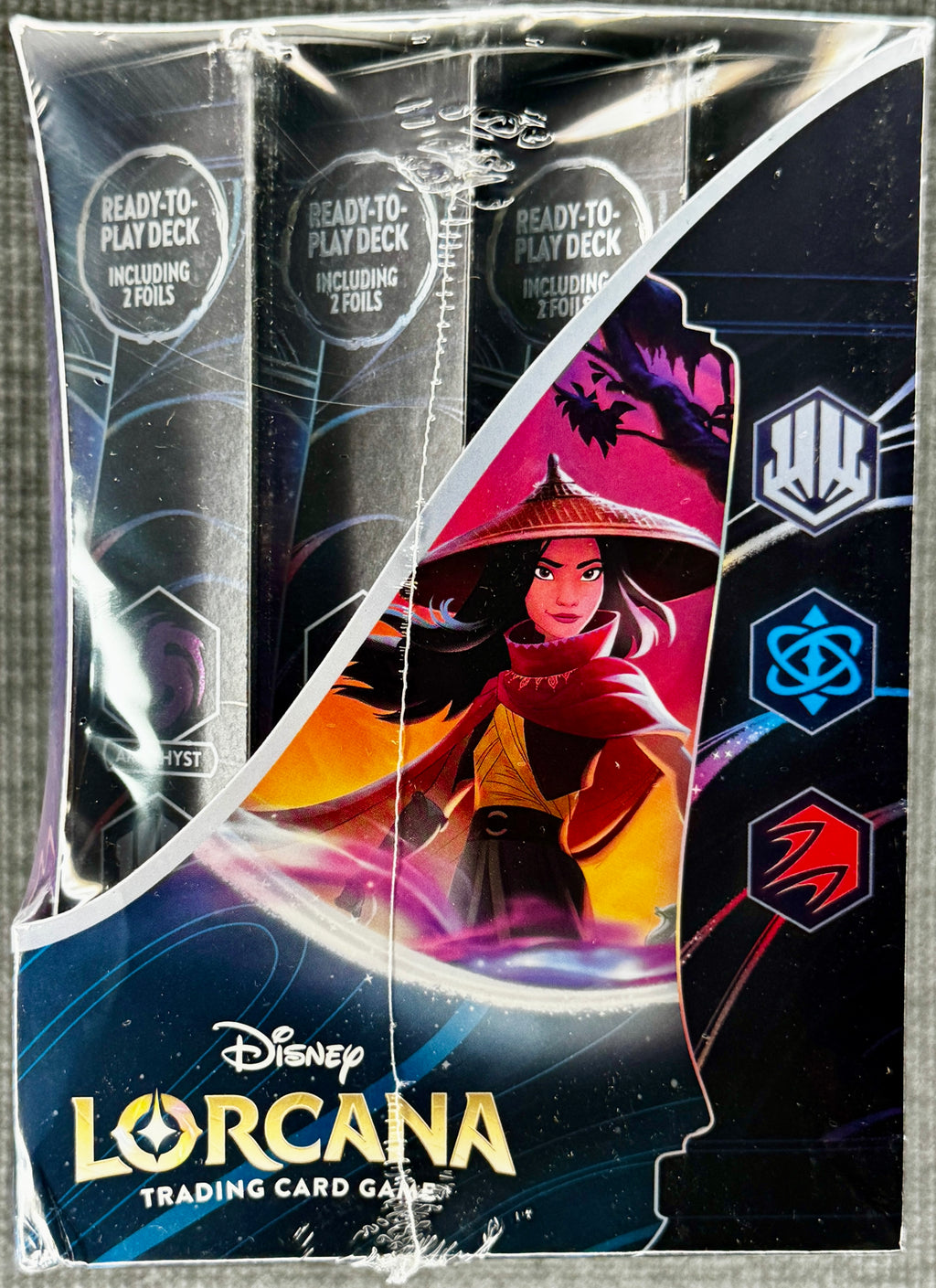Disney Lorcana Factory Sealed Starter Deck Display - Rise Of The Flood Borne