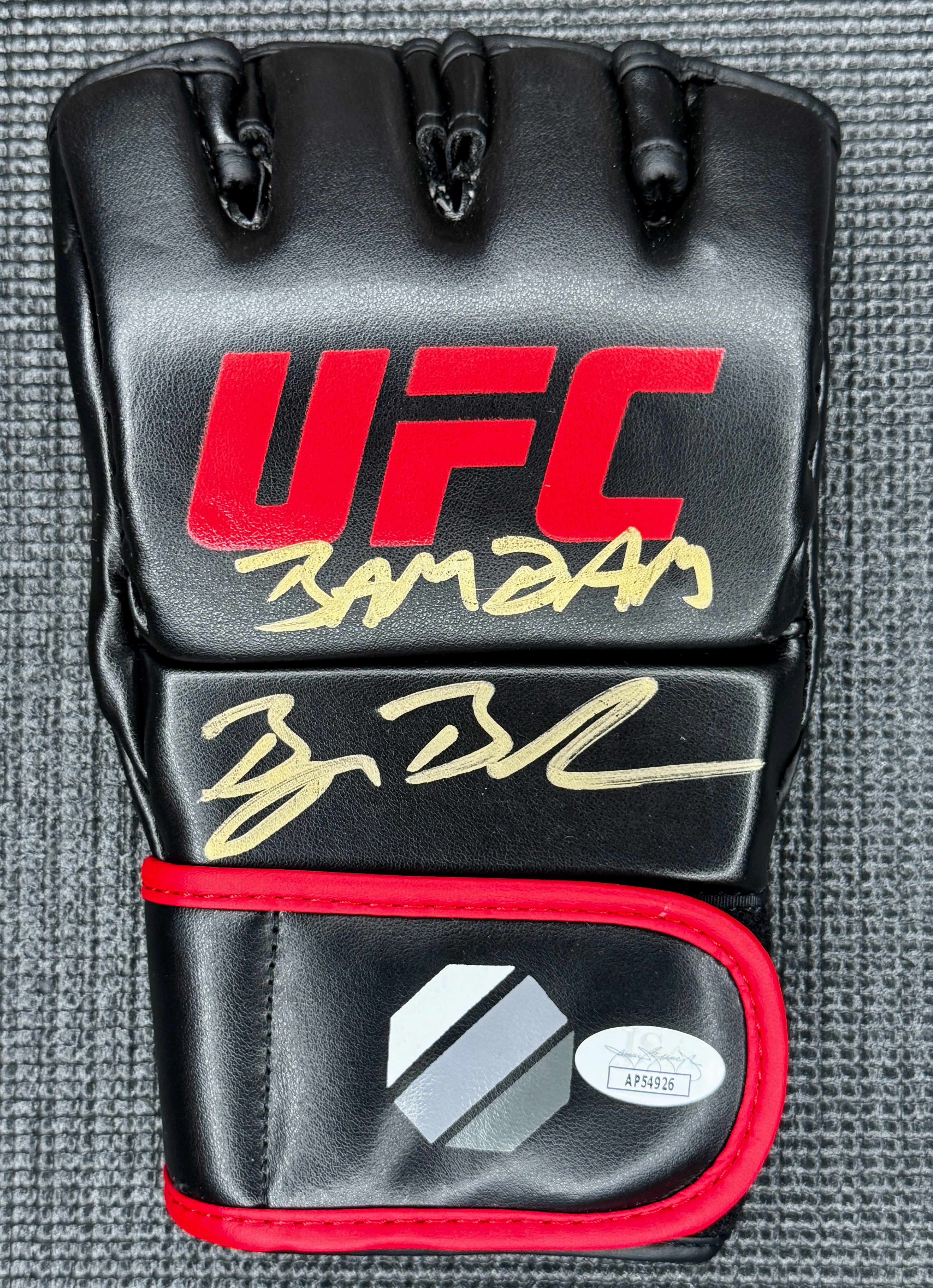 Bryan Barberena autographed UFC Glove, JSA SOA