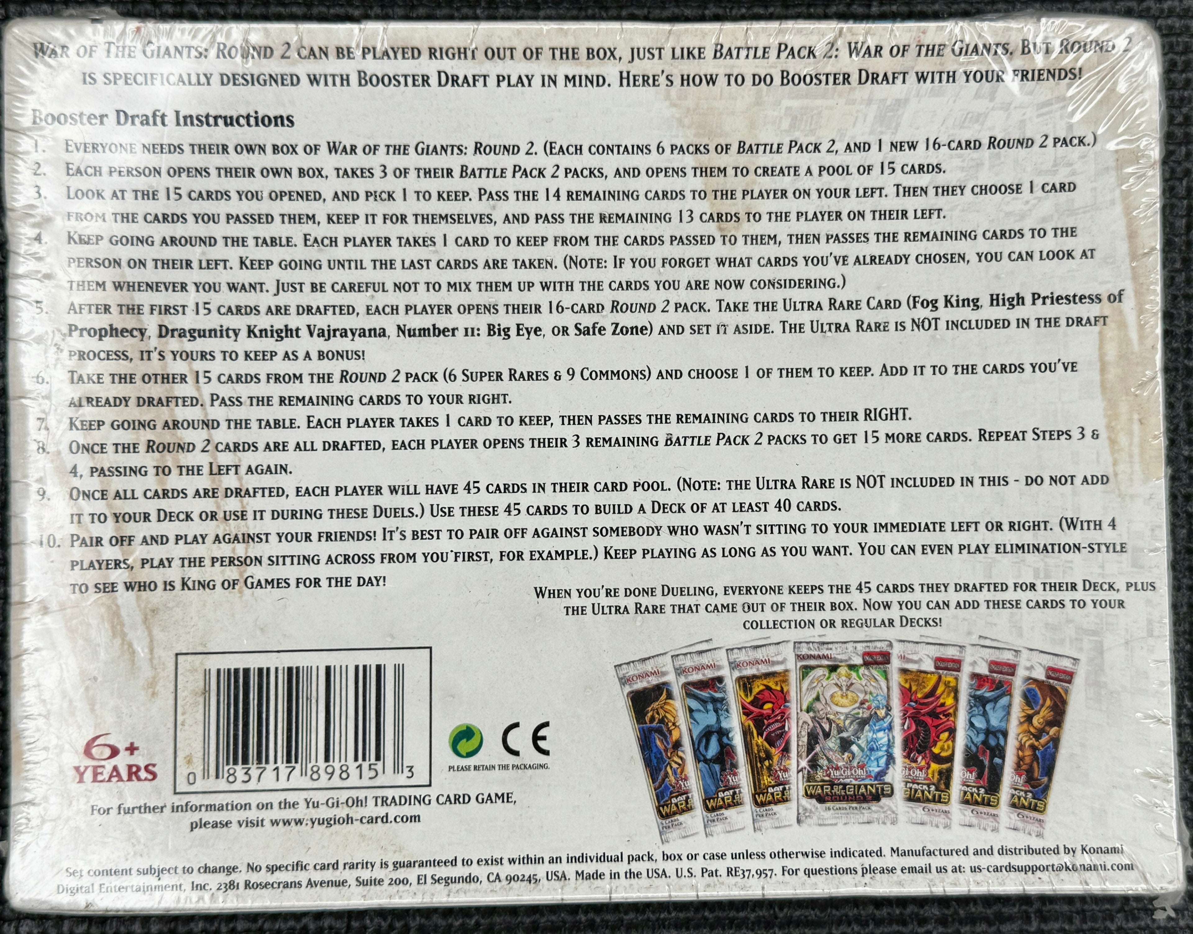 1996 Yu-Gi-Oh! War of the Giants Round 2