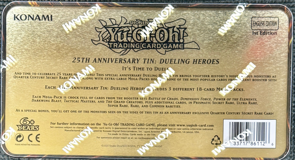 25th Anniversary Tin: Dueling Heroes Case - 25th Anniversary Tin: Dueling Heroes