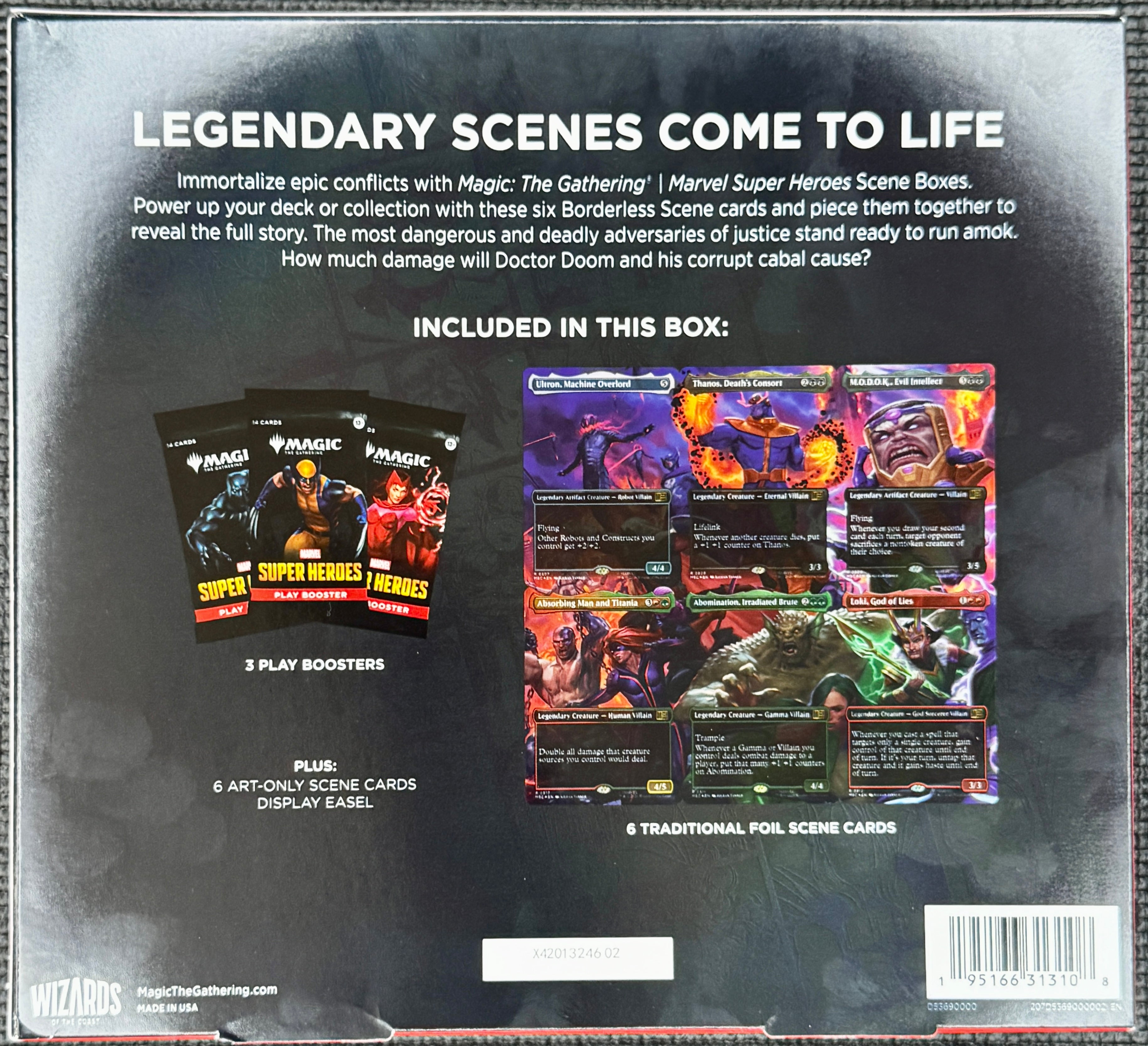 Magic The Gathering Marvel Super Hero's Scene Box - Villains Unleashed