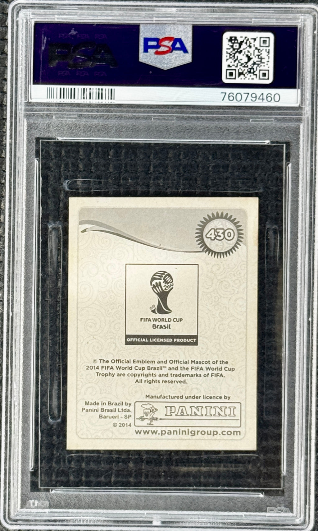 2014 Panini World Cup Lionel Messi Stickers # 430 PSA 6