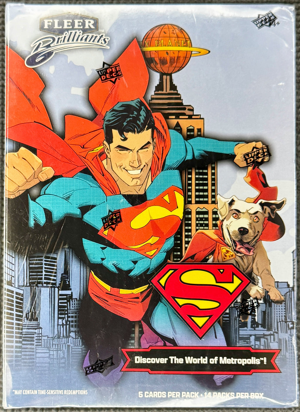 2025 Upper Deck Fleer Brilliants Superman 14-Pack Mega Box