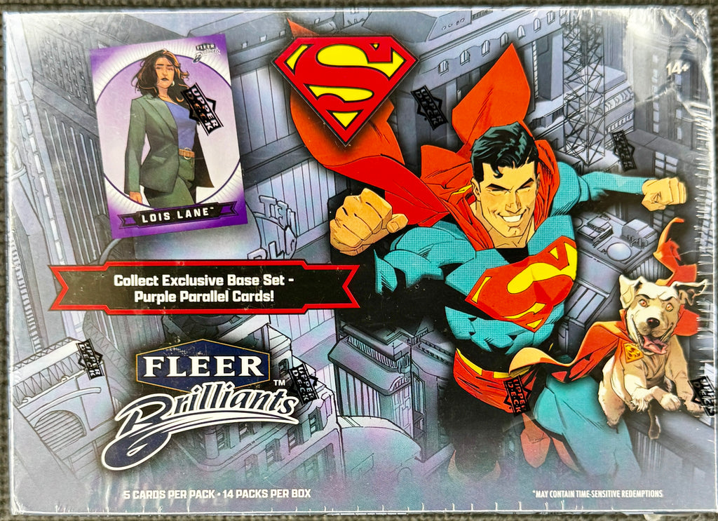 2025 Upper Deck Fleer Brilliants Superman 14-Pack Mega Box