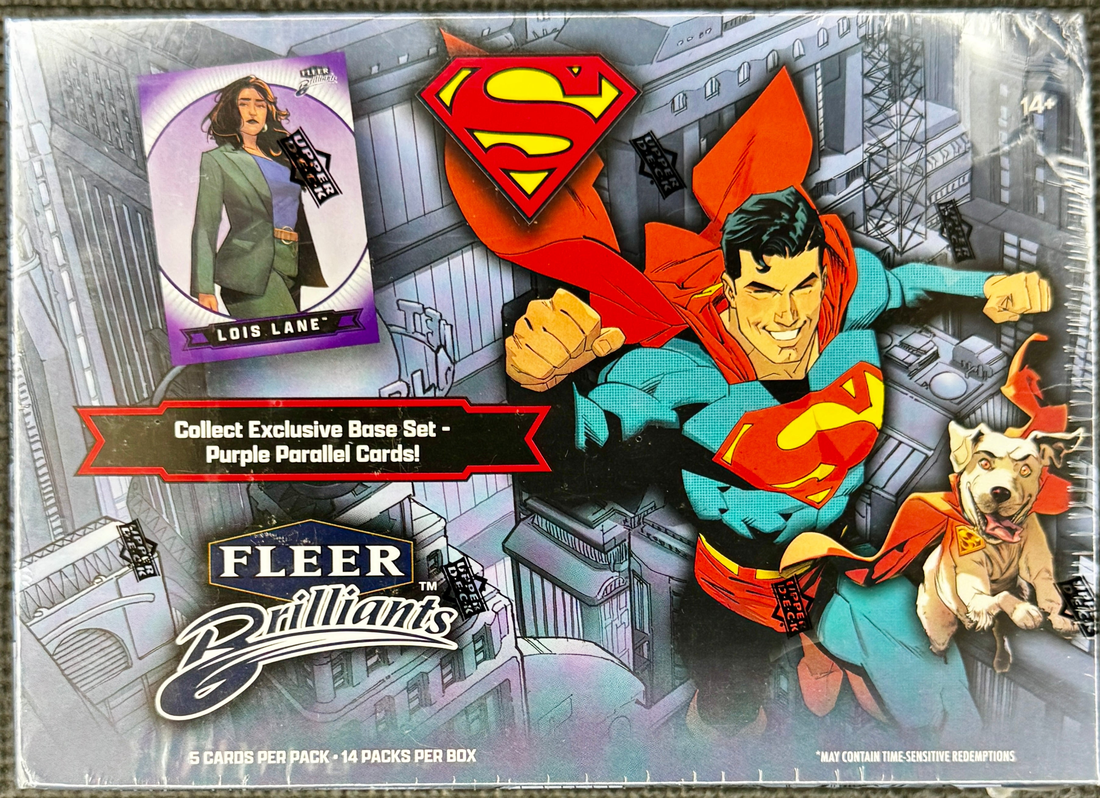 2025 Upper Deck Fleer Brilliants Superman 14-Pack Mega Box