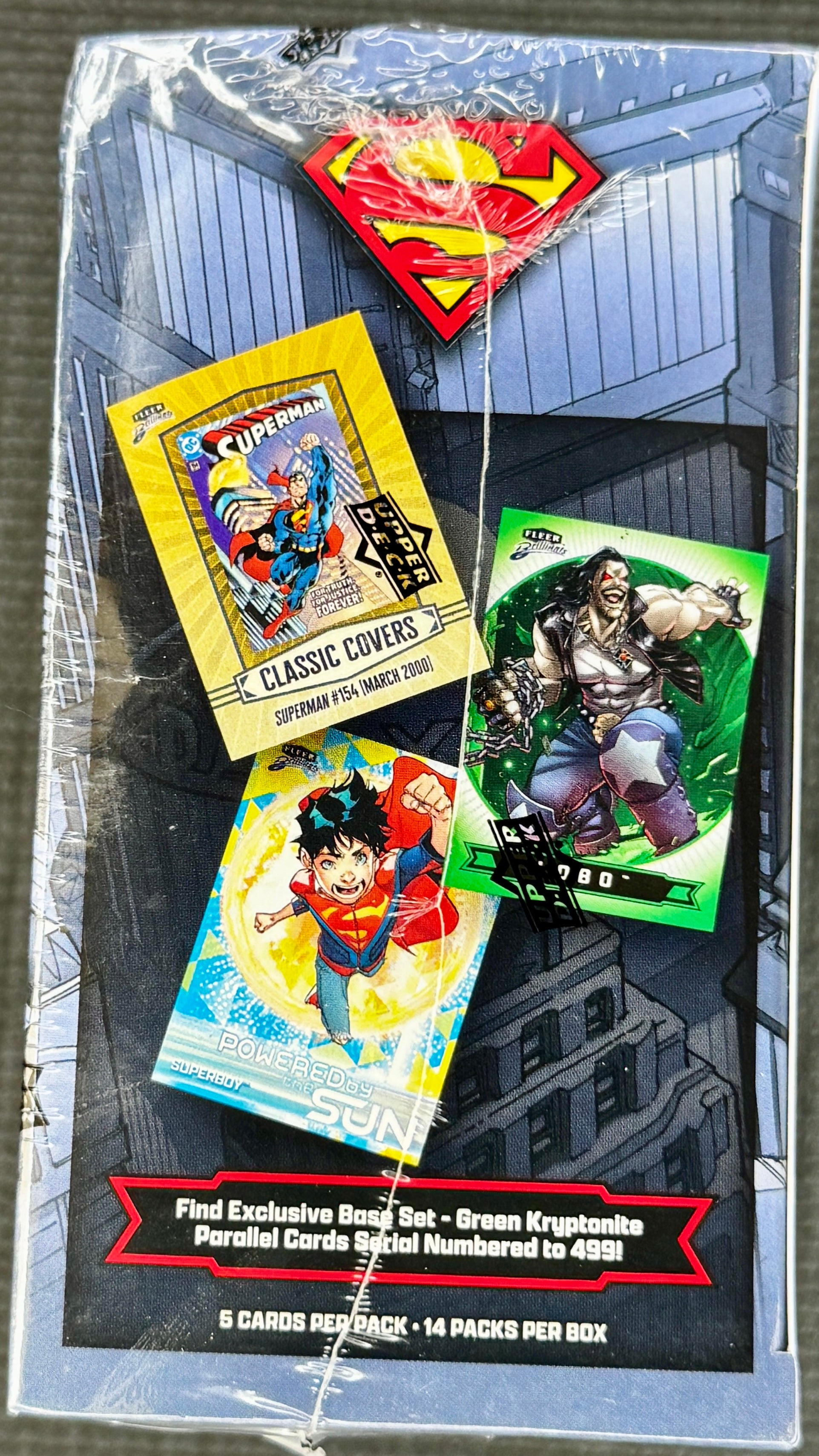 2025 Upper Deck Fleer Brilliants Superman 14-Pack Mega Box
