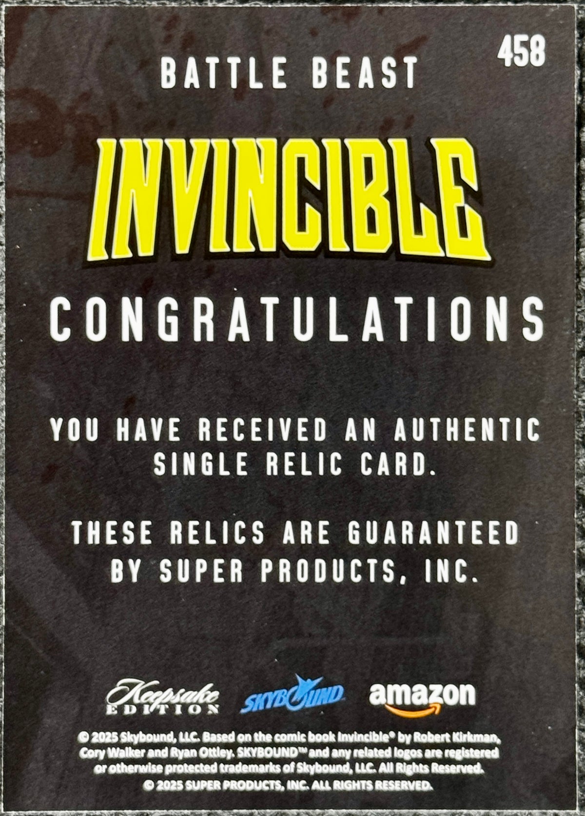 2025 Invincible Season 1 Hobby Box