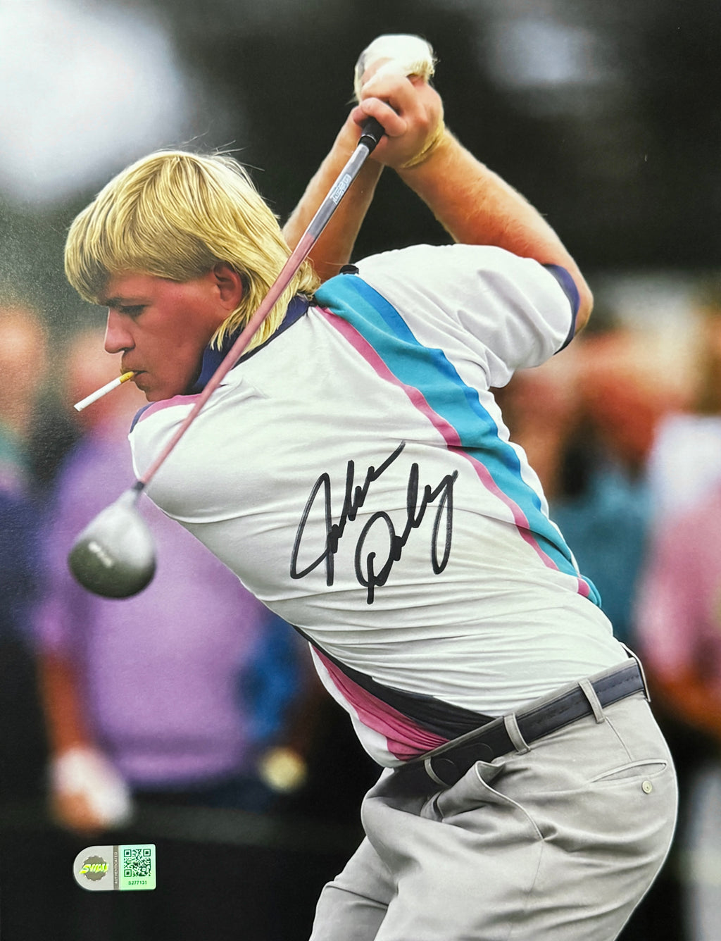 John Daly Autographed 11 x 14 Photo, SWAU SOA