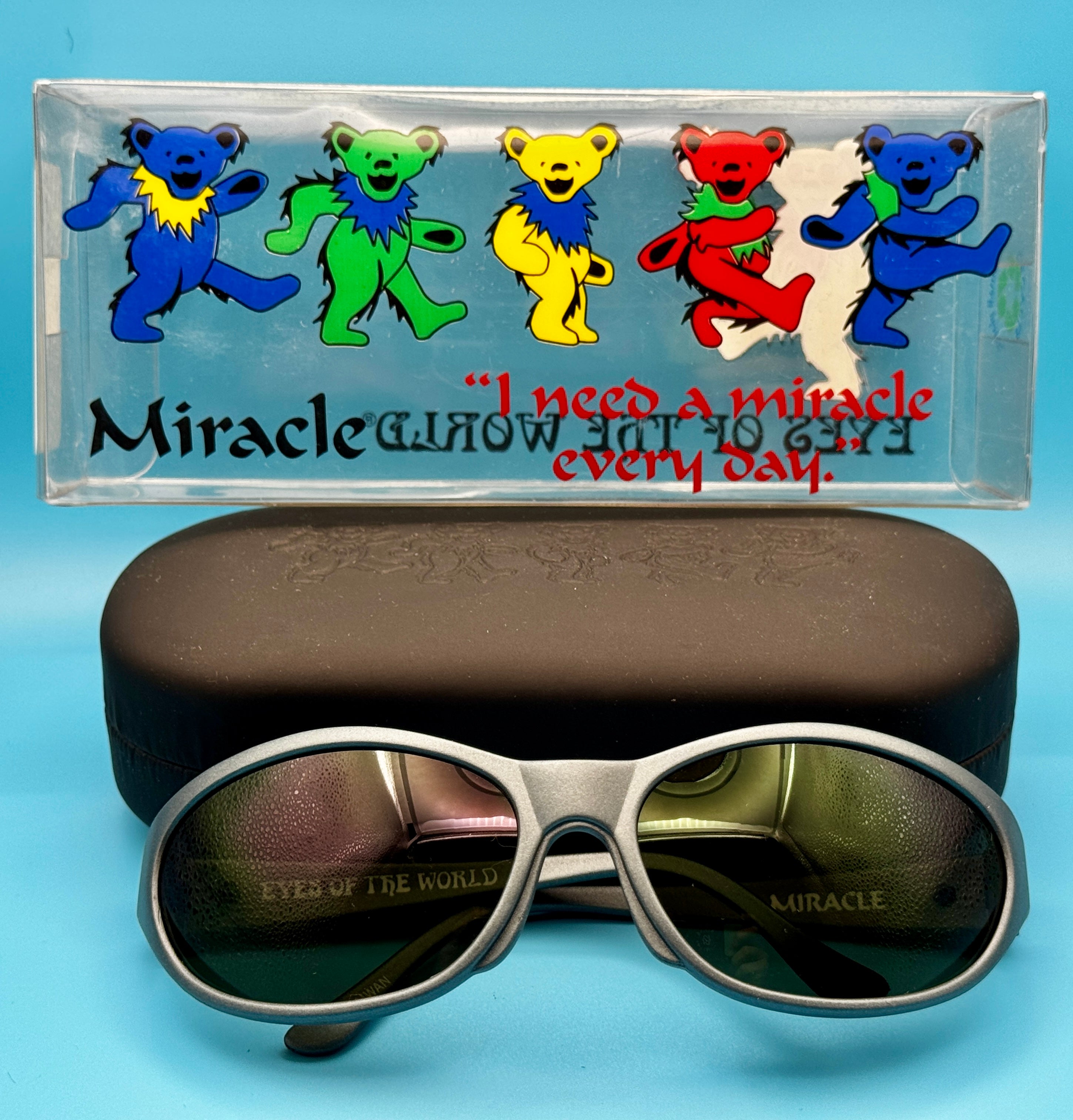 1995 Eyes of the World Miracle Blue Grateful Dead Sunglasses (New) (NOS) Vintage