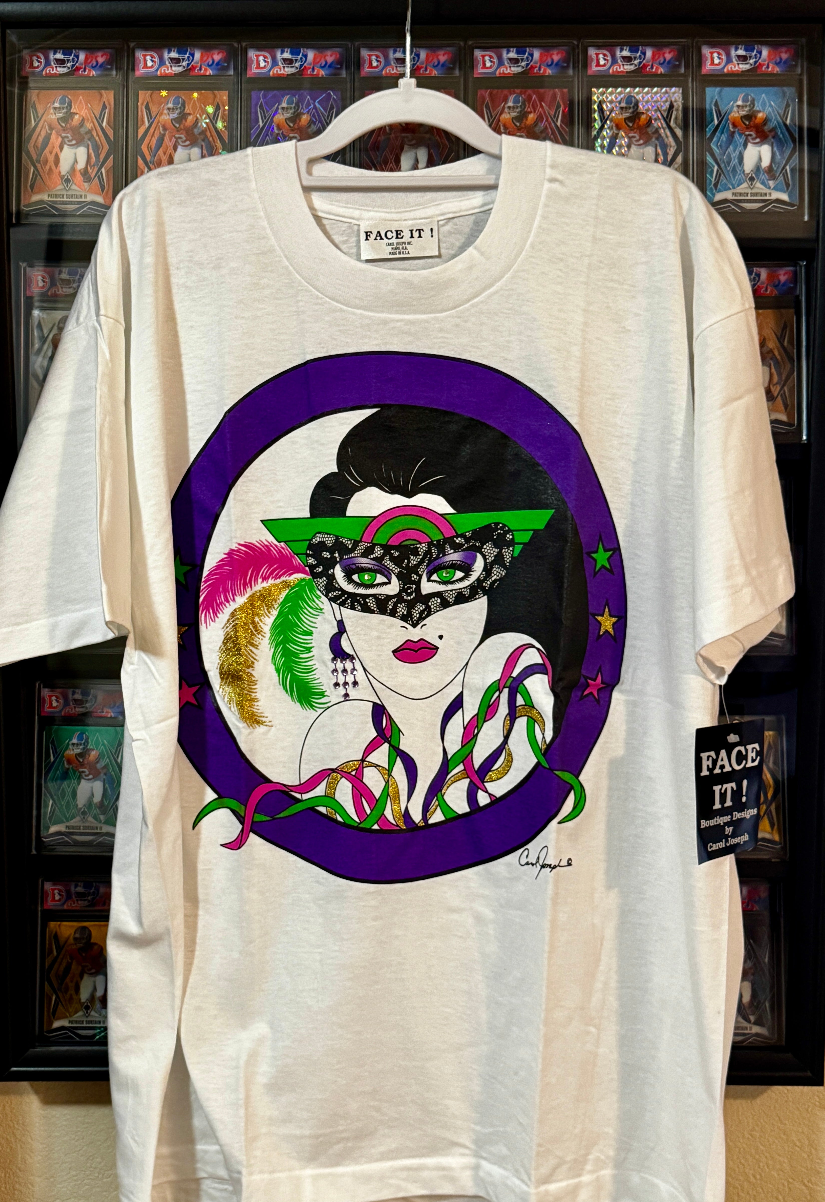 1989 Single Stich Carol Joseph Shirt Masquerade (New) (NOS) Vintage