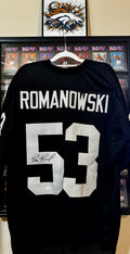 Bill Romanowski Autographed Raiders Jersey, Prime Time SOA