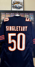 Mike Singletary Autographed Custom Bears Jersey, JSA SOA