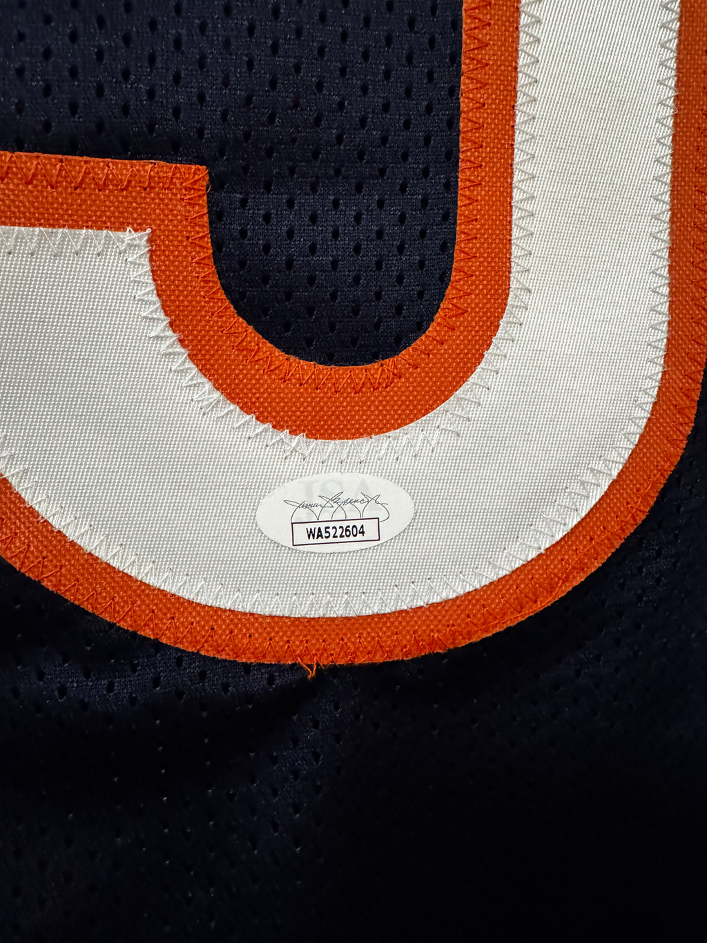 Mike Singletary Autographed Custom Bears Jersey, JSA SOA