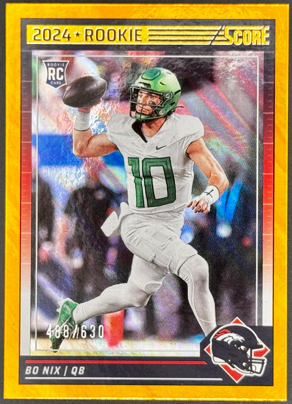 2024 Panini Score Bo Nix RC #488/630 #332