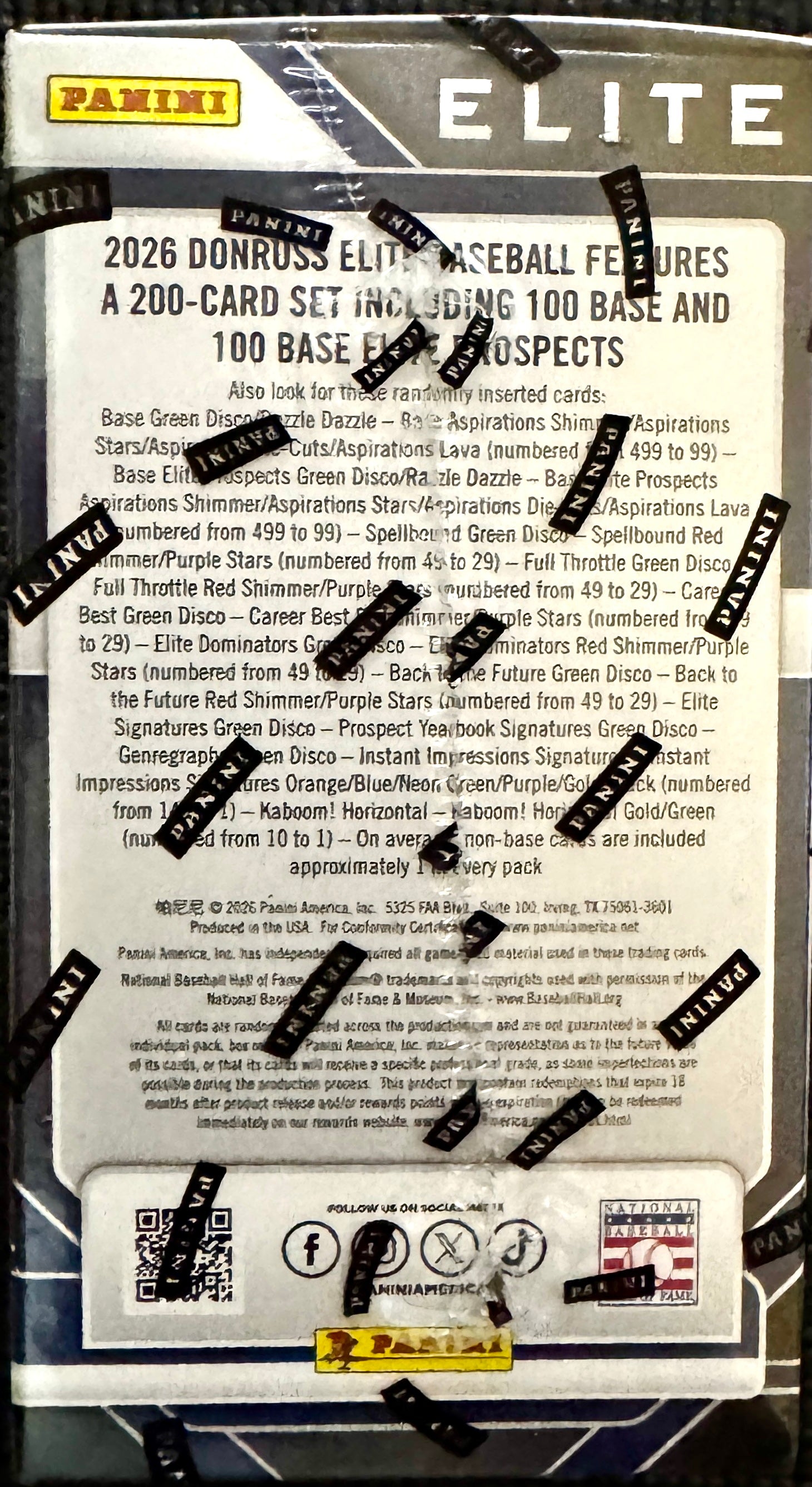 2026 Donruss Elite Baseball Blaster Box