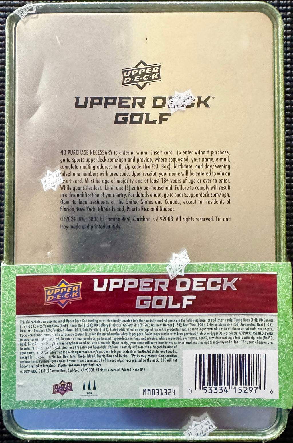2024 Upper Deck Golf Tin