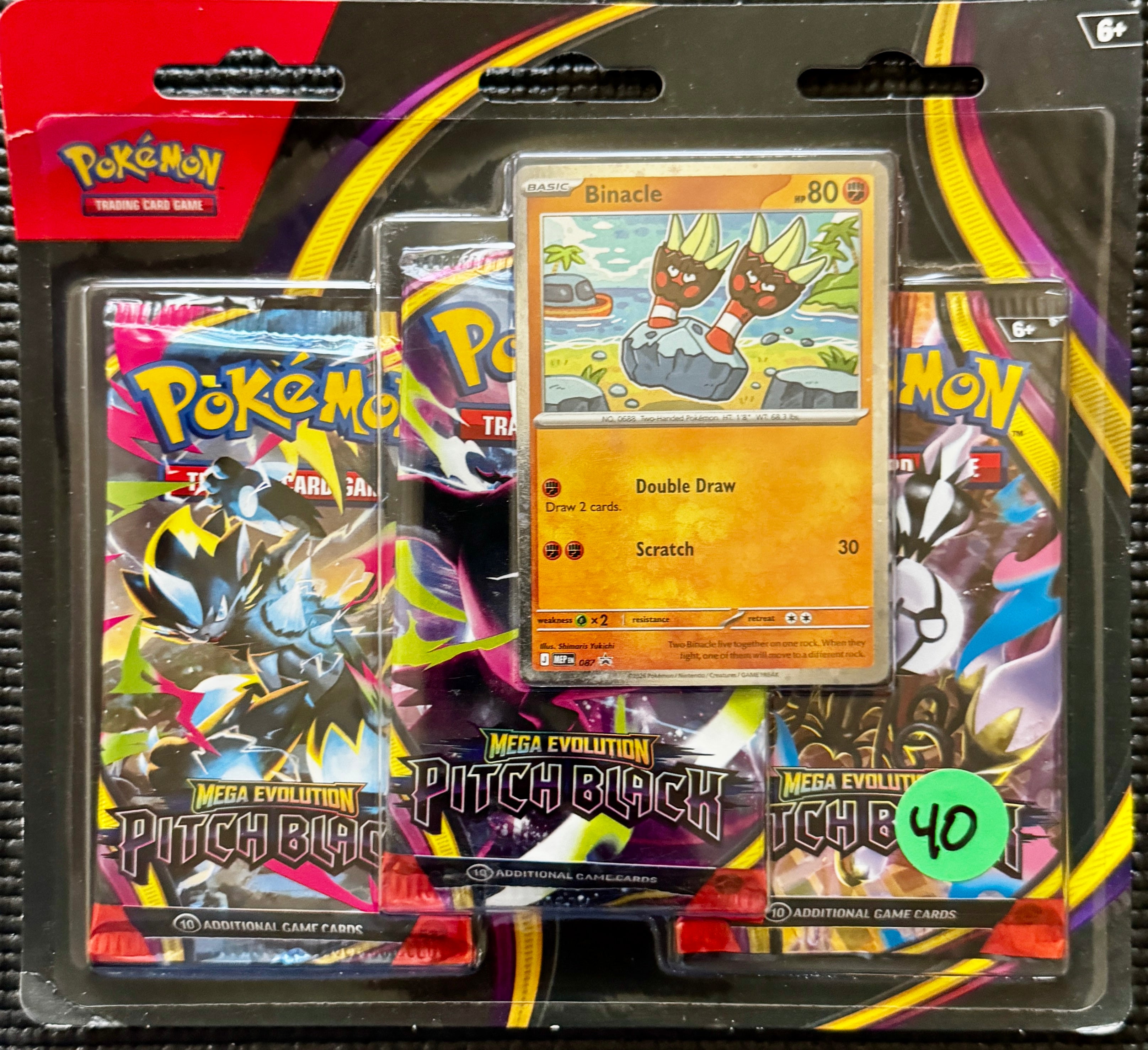 Pitch Black 3-Pack Blister [Binacle]