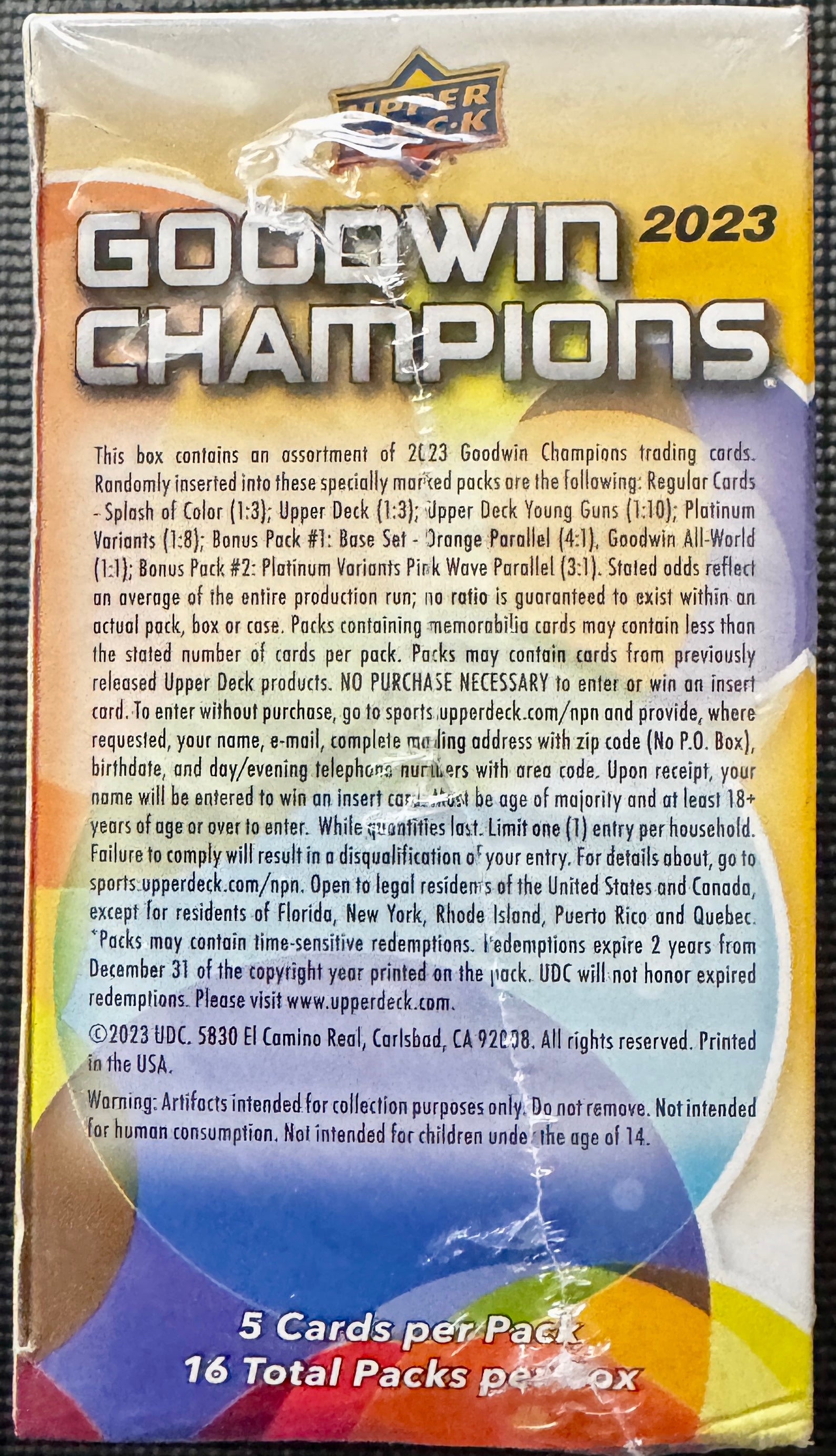 2023 Upper Deck Goodwin Champions Mega Box