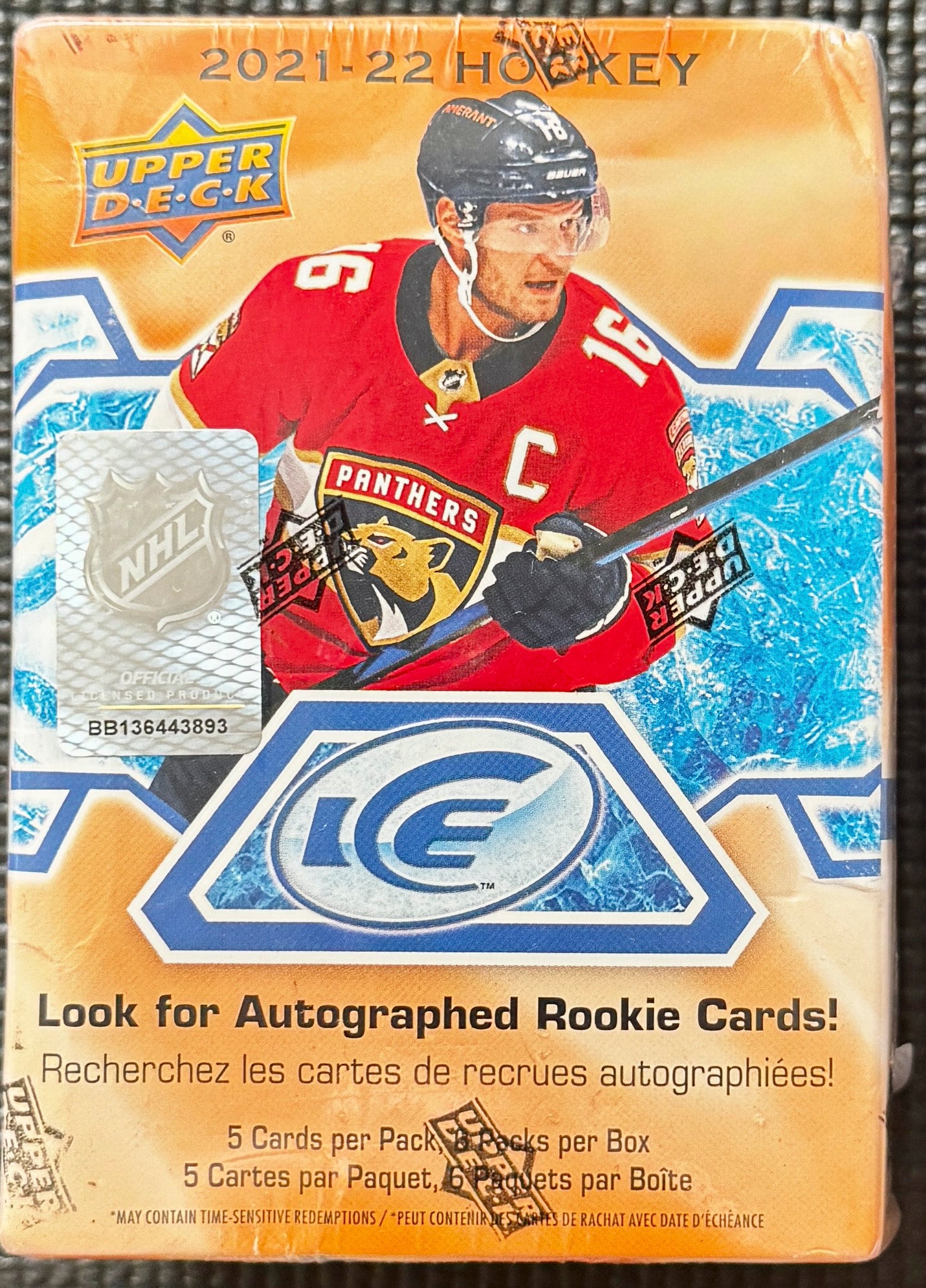 2021-22 Upper Deck iCe Hockey Blaster Box
