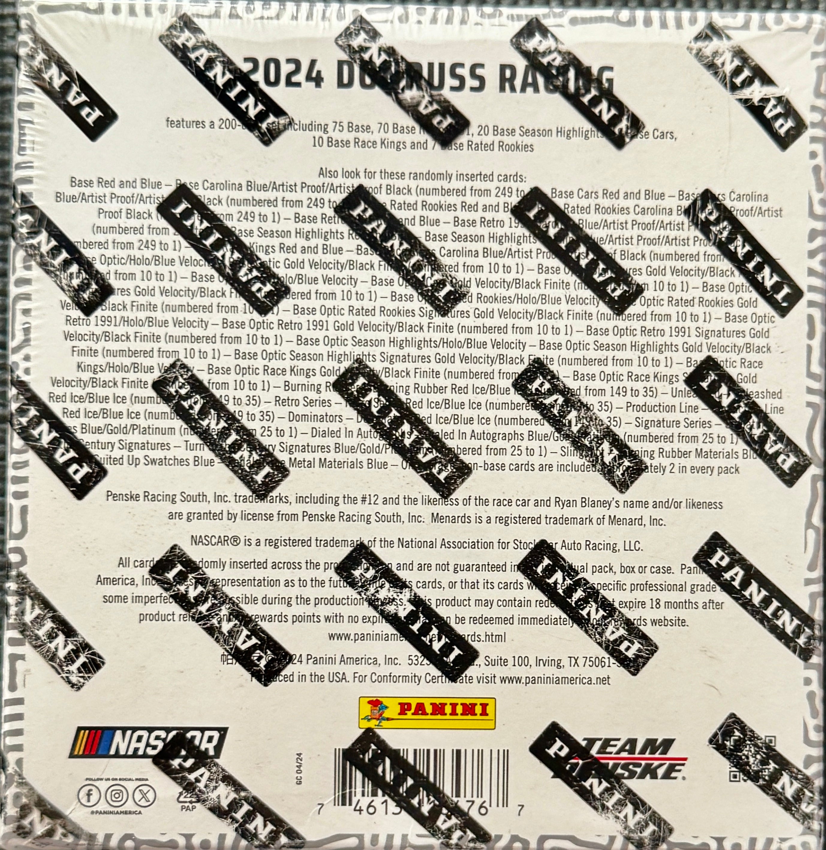 2024 Donruss Nascar Mega Box
