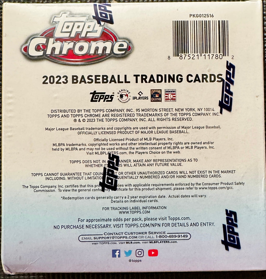 2023 Topps Chrome Baseball Mega Box