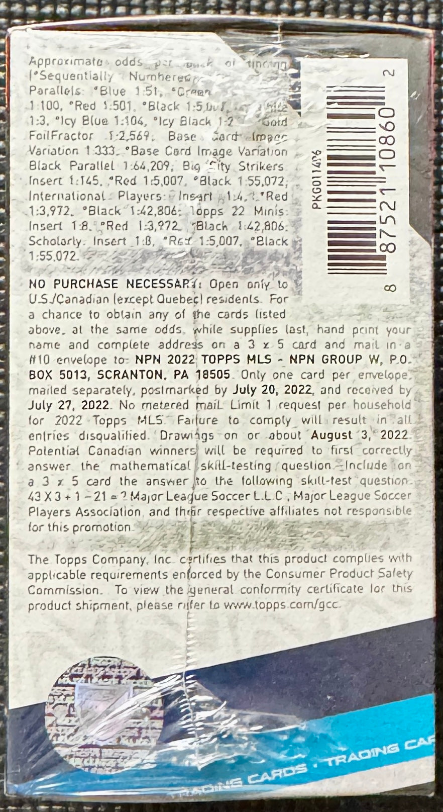 2022 Topps MLS Blaster Box