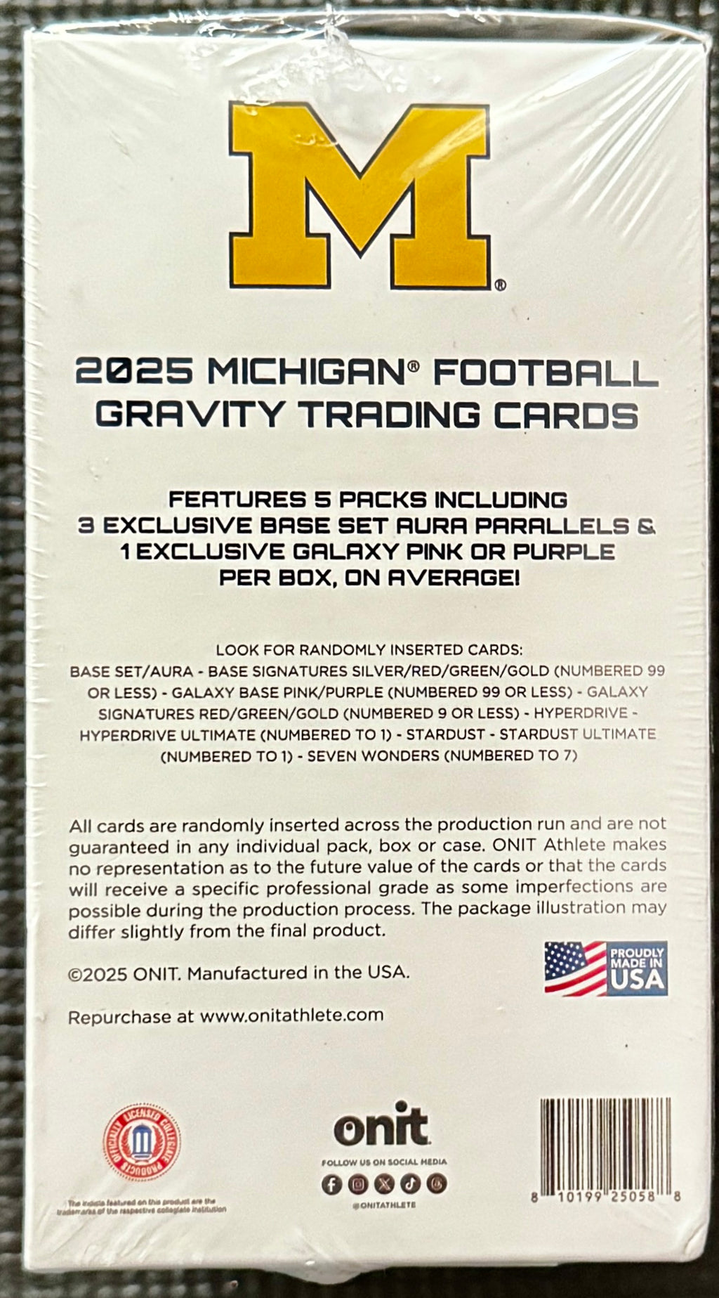 2025 Onit Gravity Michigan Football Blaster Box
