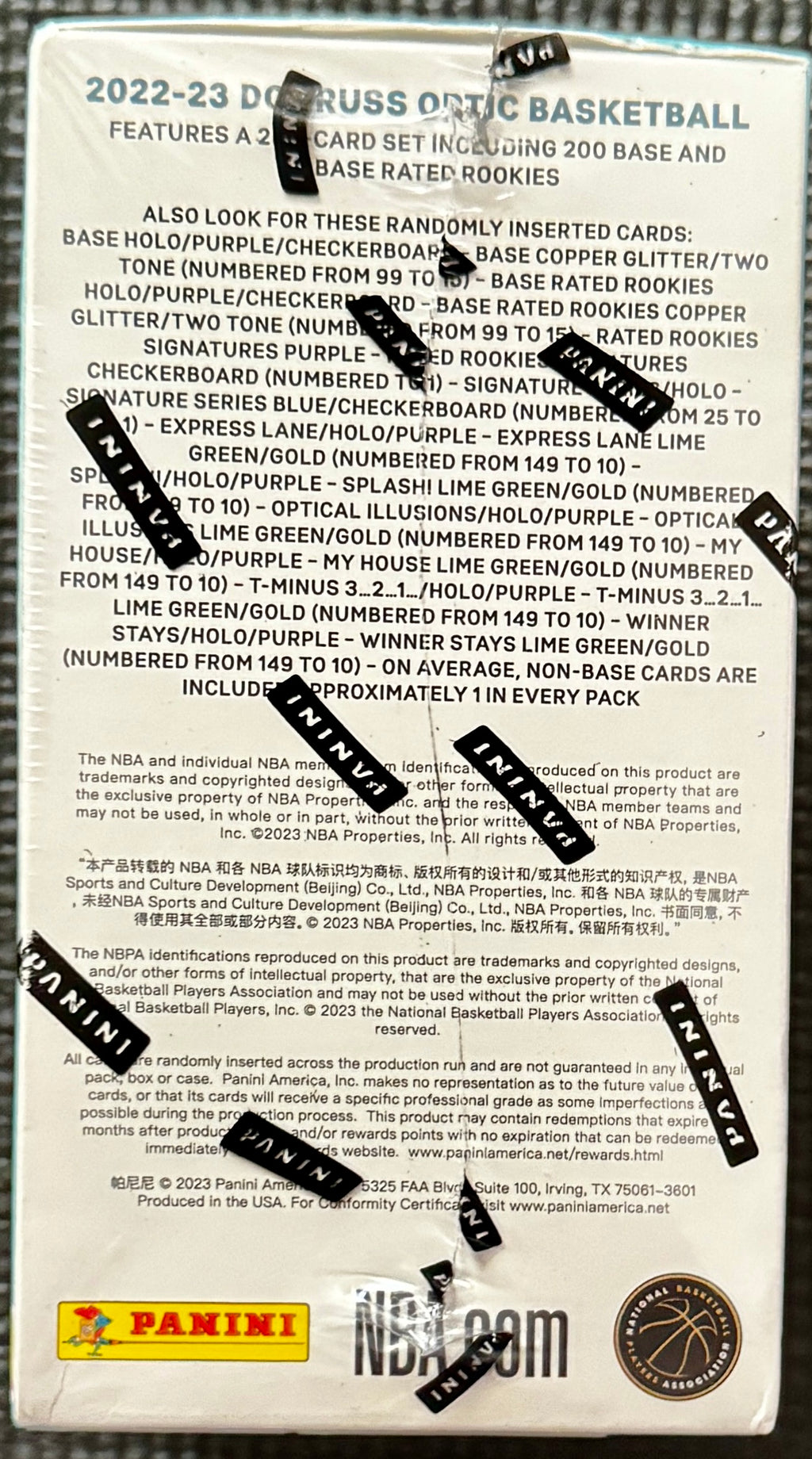 2022-23 panini Optic Basketball Blaster Box