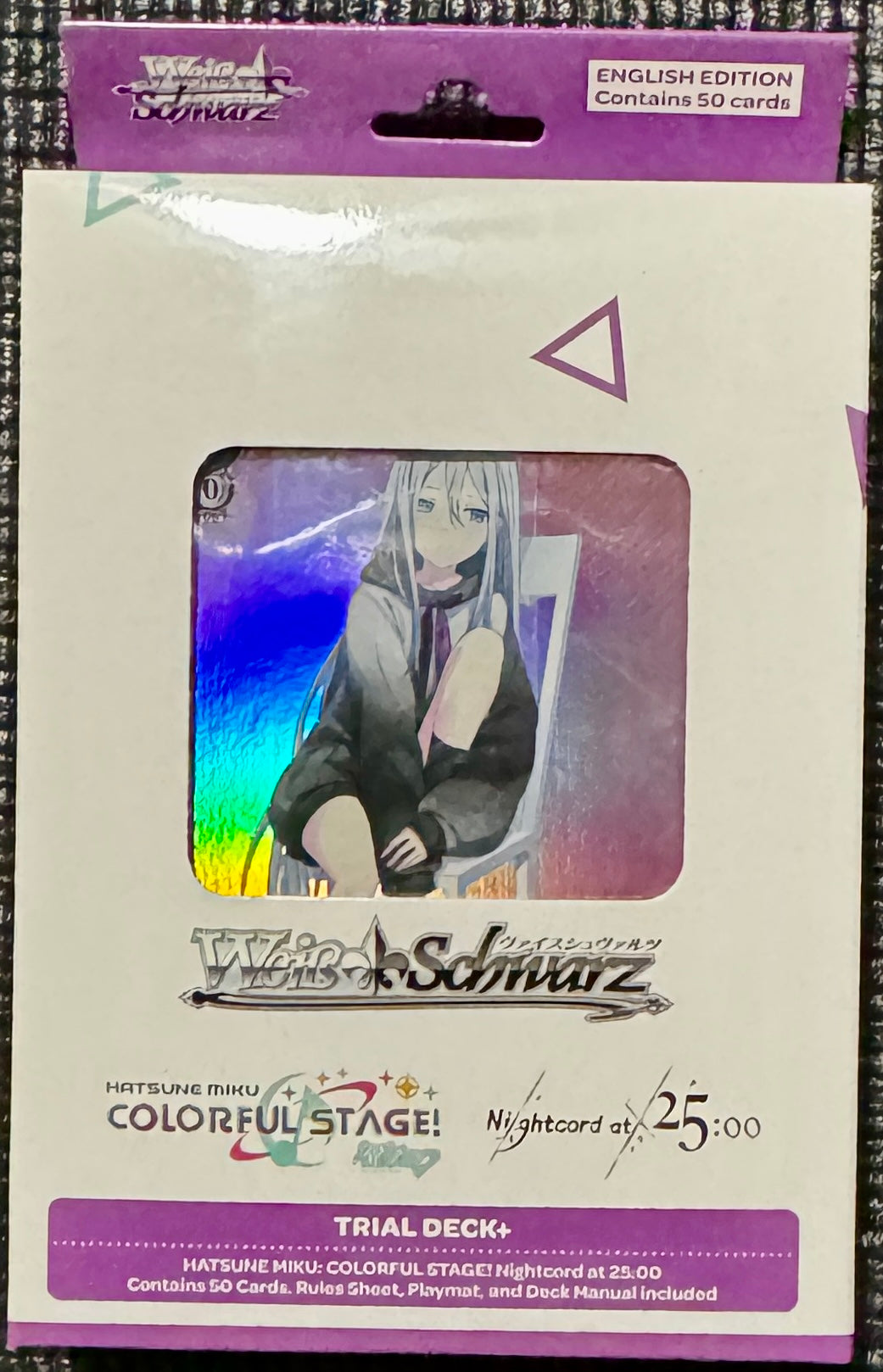 Weiß Schwarz Hatsune Miku Colorful Stage, Nightcord @ 25:00 Trial Deck (Violet)