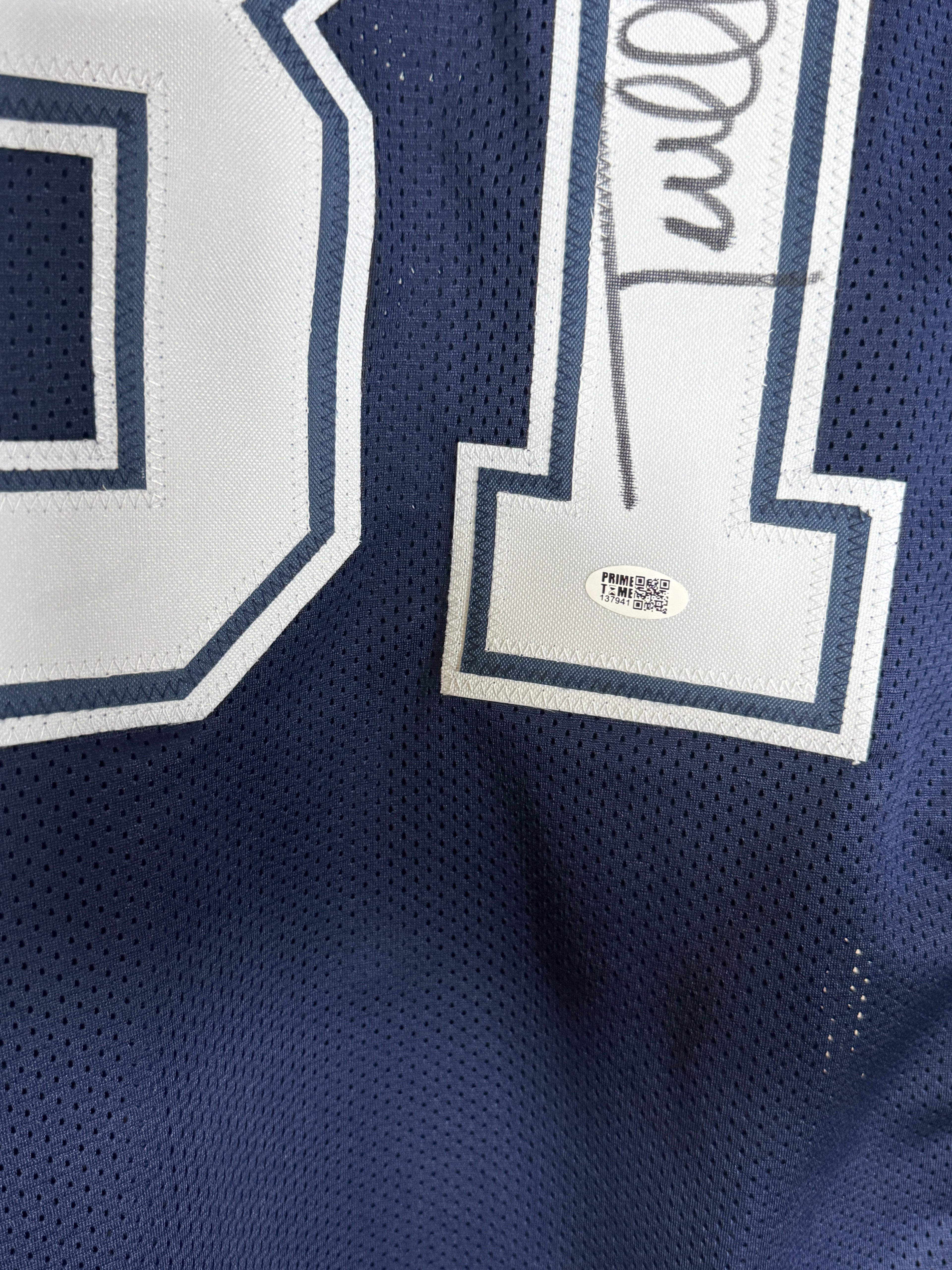 Terrell Owens Autographed Cowboys Jersey, Prime Time SOA
