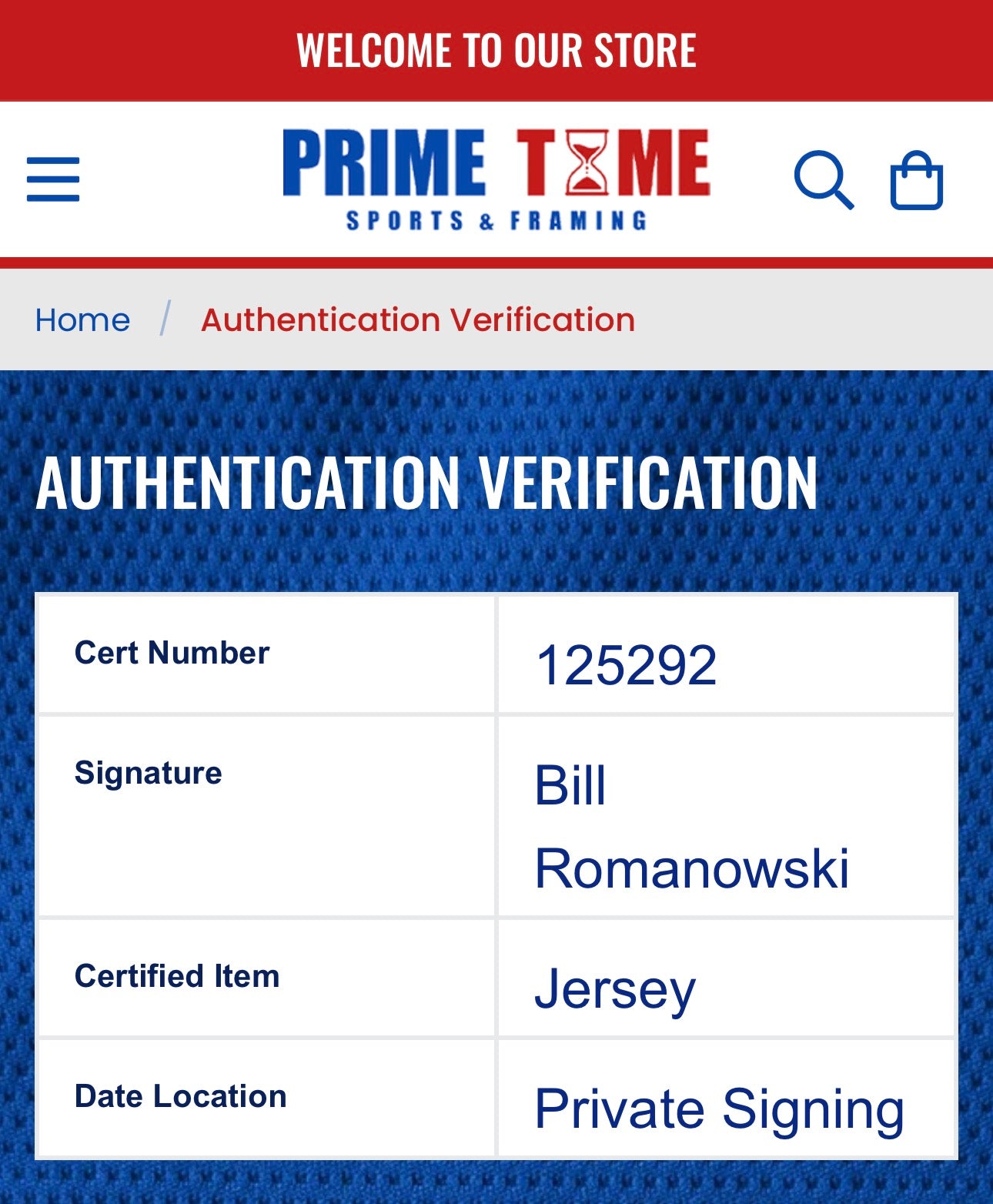 Bill Romanowski Autographed Broncos Jersey, Prime Time SOA