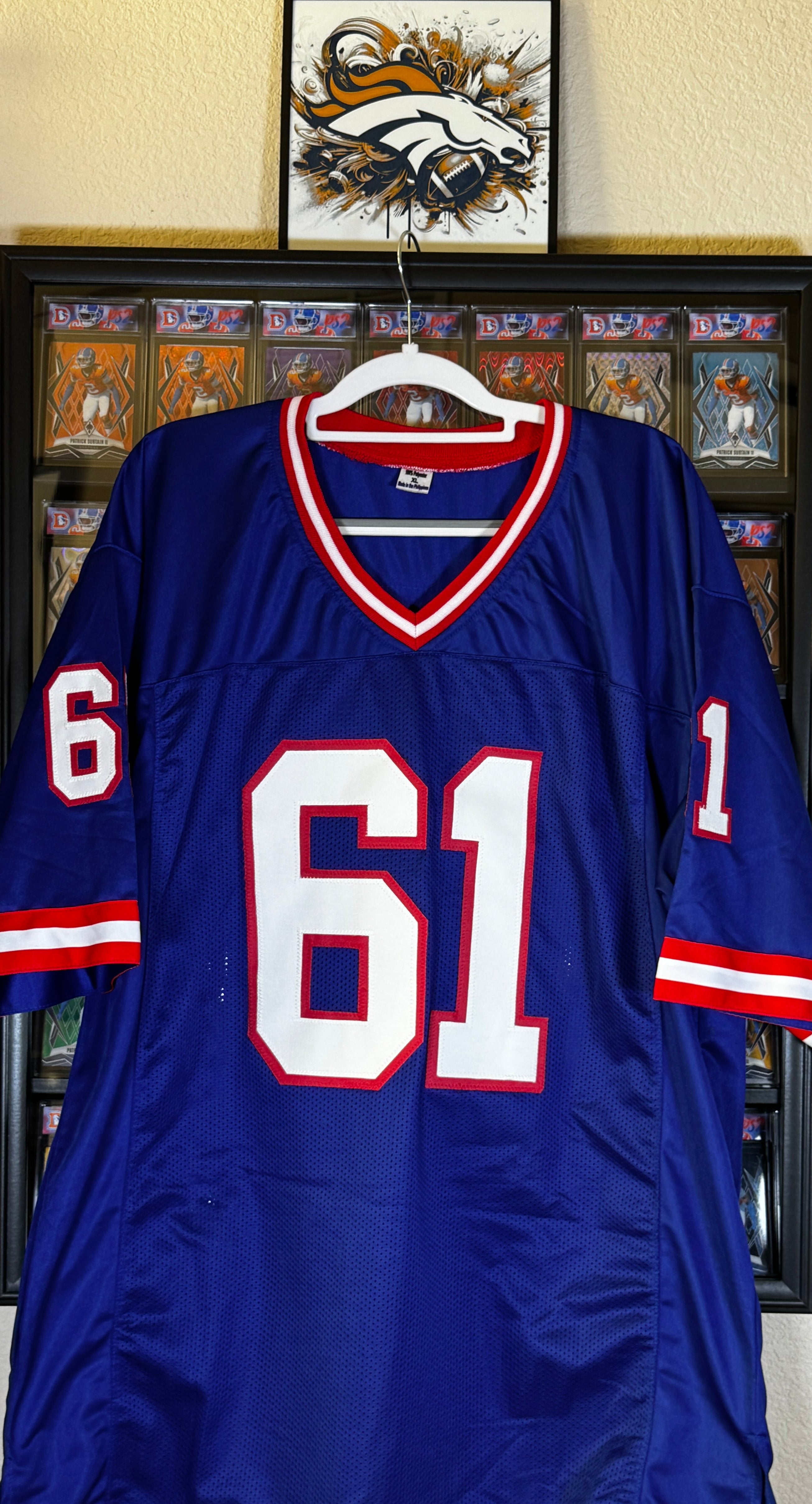 Bob Kratch, Autographed NY Giants Jersey Inscribed "XXV SB Champ", JSA SOA