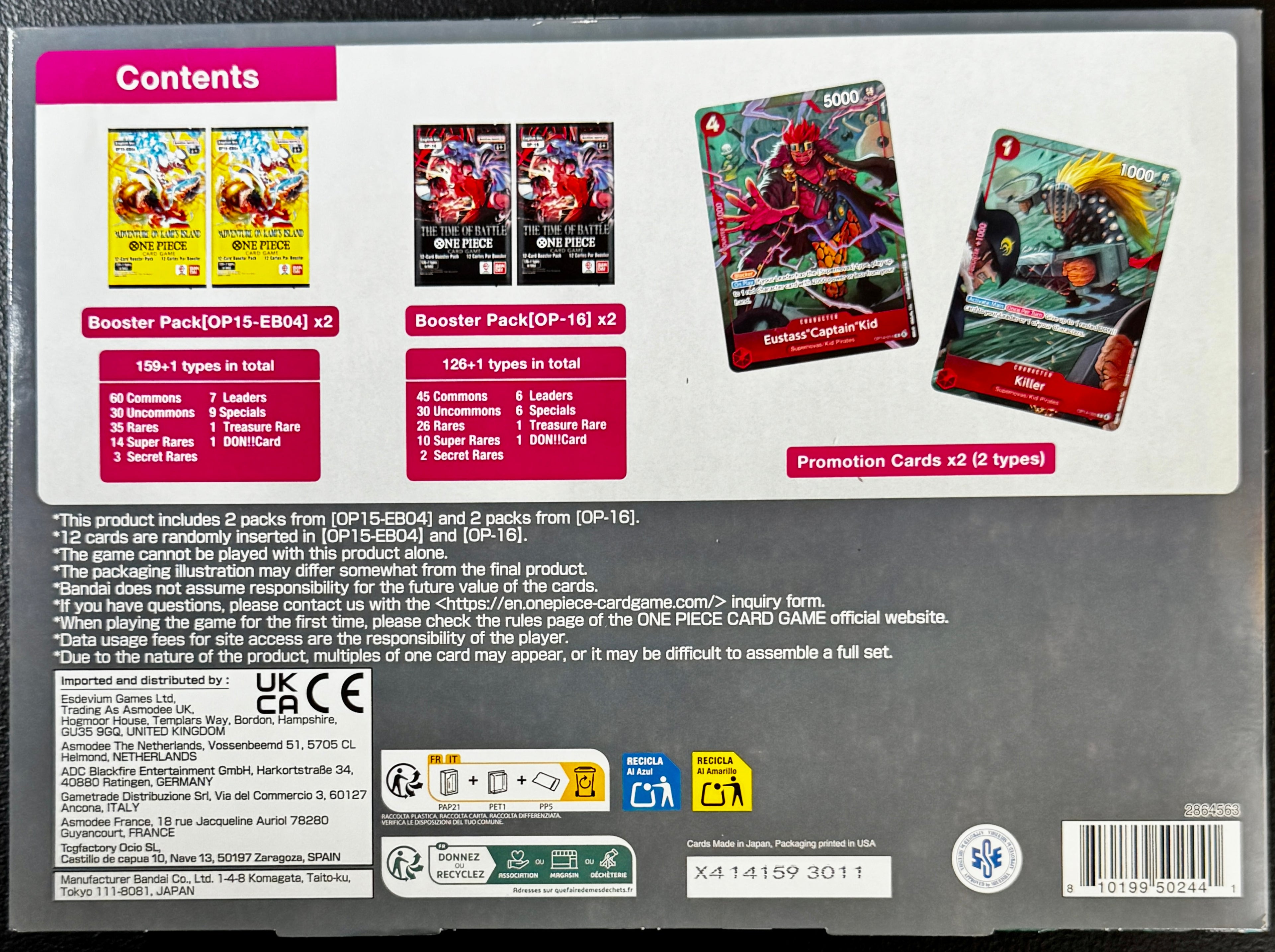 One Piece Illustrations Box, Kid/Killer