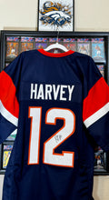 RJ Harvey Autographed Custom Denver Broncos Jersey, JSA SOA