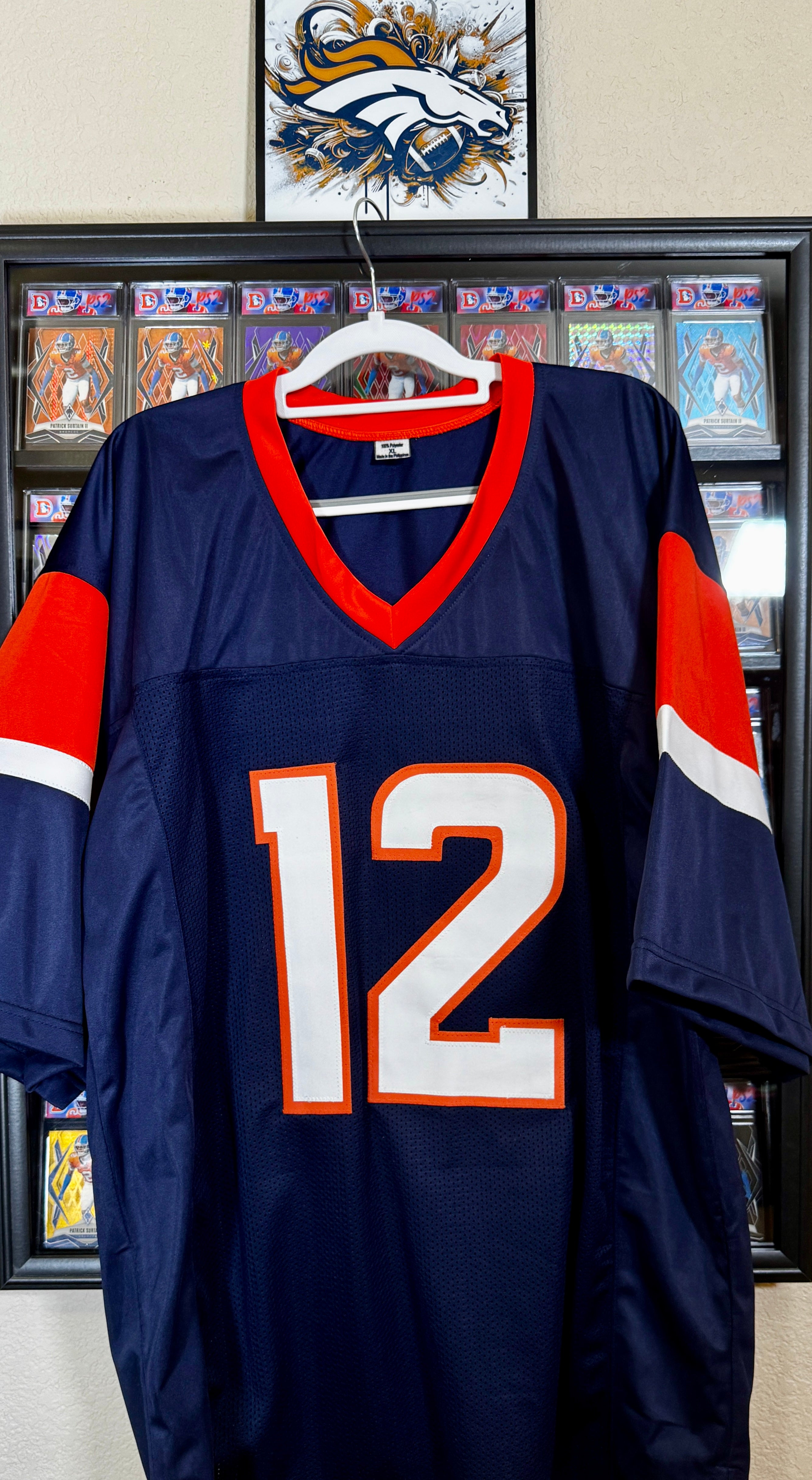 RJ Harvey Autographed Custom Denver Broncos Jersey, JSA SOA