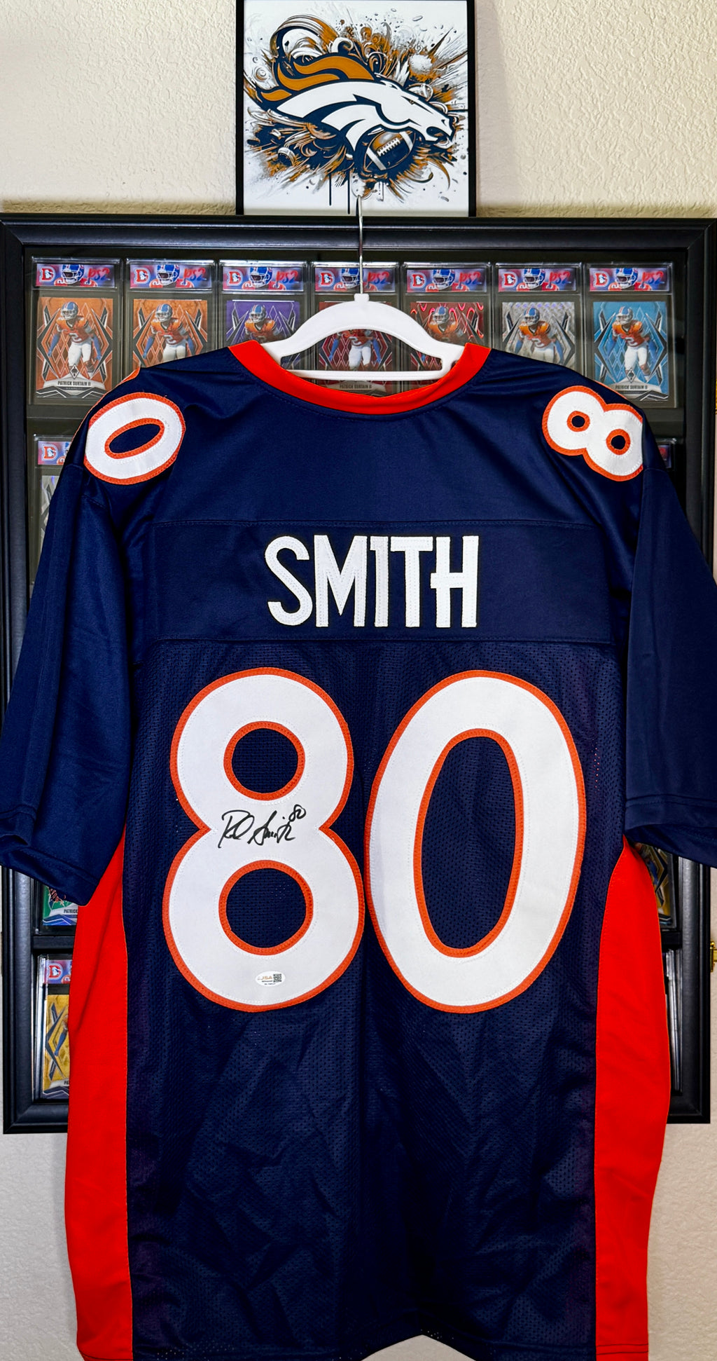 Rod Smith Autographed XL Denver Player Jersey For Framing – JSA/W