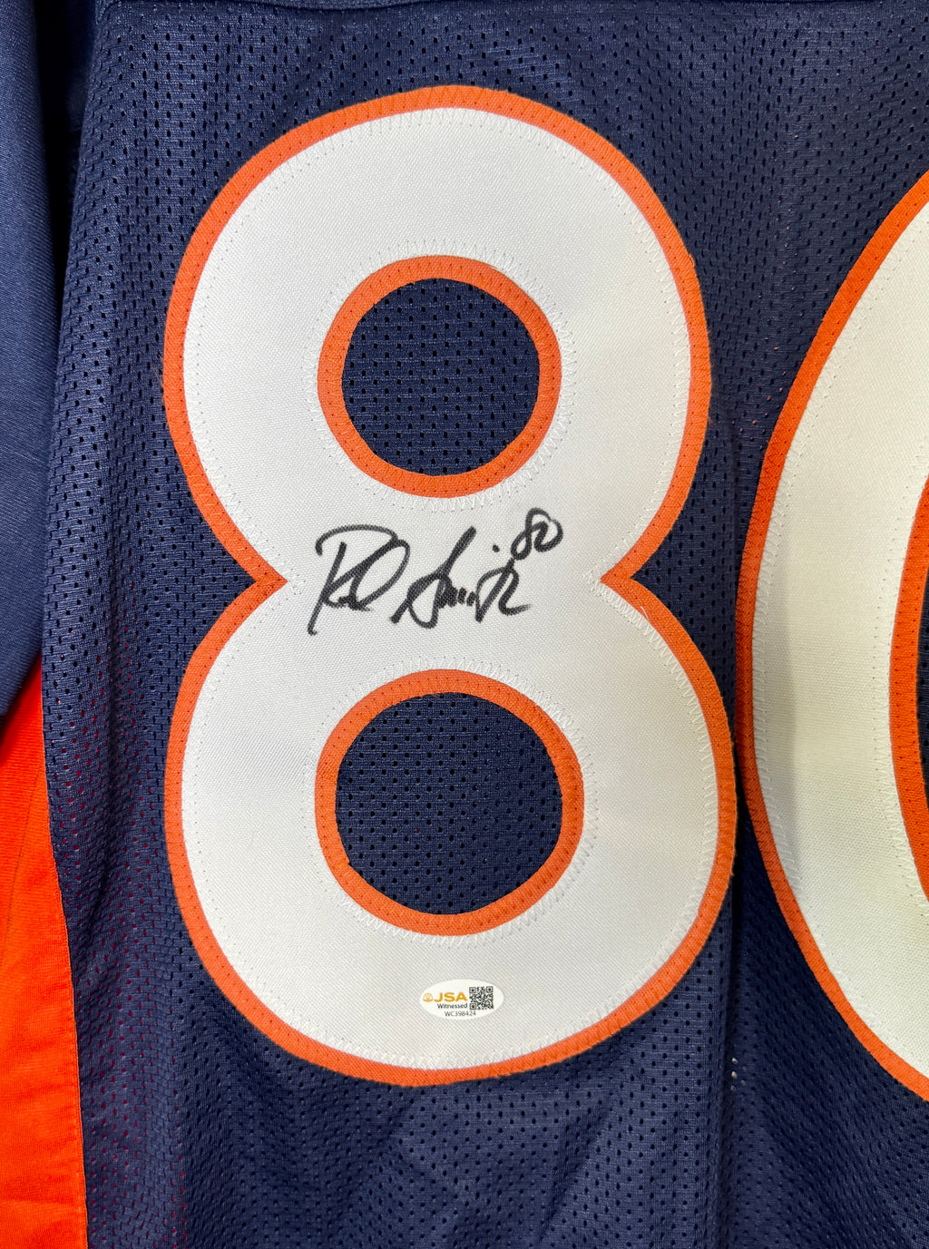 Rod Smith Autographed XL Denver Player Jersey For Framing – JSA/W