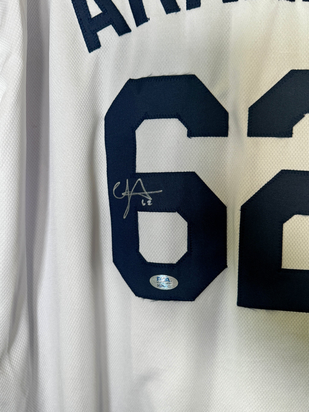 Johnathan Aranda autographed Tampa Bay Rays Jersey, PSA DNA SOA