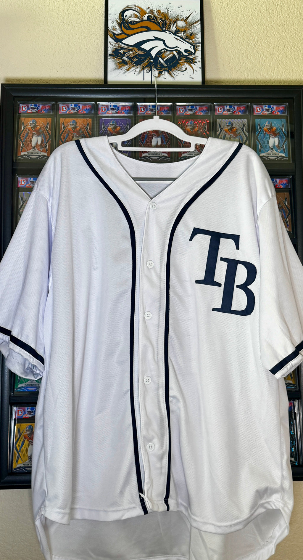 Johnathan Aranda autographed Tampa Bay Rays Jersey, PSA DNA SOA