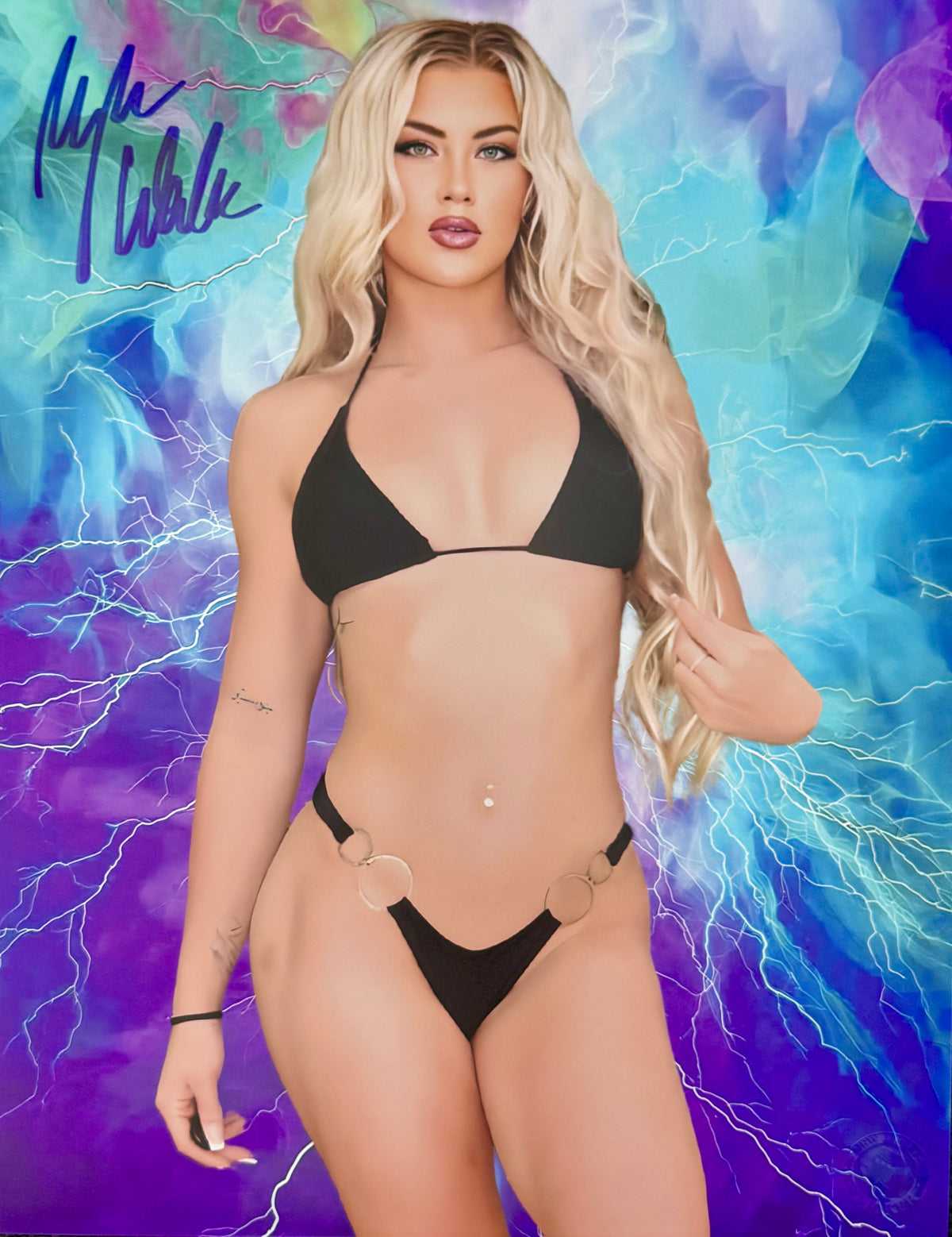 Megan Walker Autographed 11 x 14 Photo — WWE Superstar — Electric