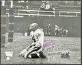 YA Tittle New York Giants Bloodied Autographed 8 X 10, Fanitiats SOA