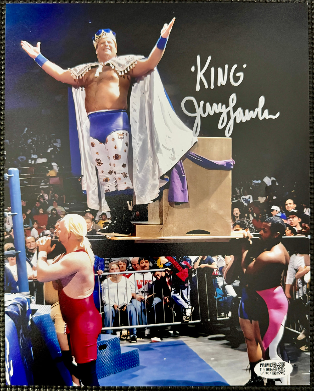 Jerry the King Lawler - Autographed  WWF Photo, Prime Time SOA