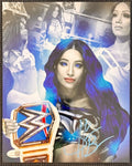 Sasha Banks Autographed 8 x 10 Chrome Photo, JSA SOA