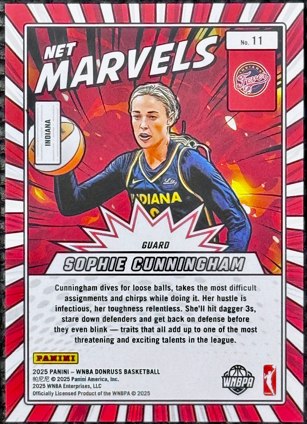 2025 - Panini - WNBA Donruss Basketball - Sophie Cunningham -  #11 Net Marvels - 36/75