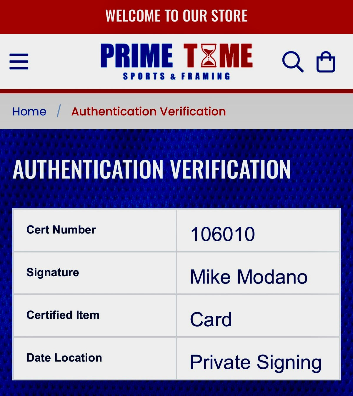 Mike Modano - Dallas Stars - Autographed Custom Garbage Pale Card, Prime Time SOA