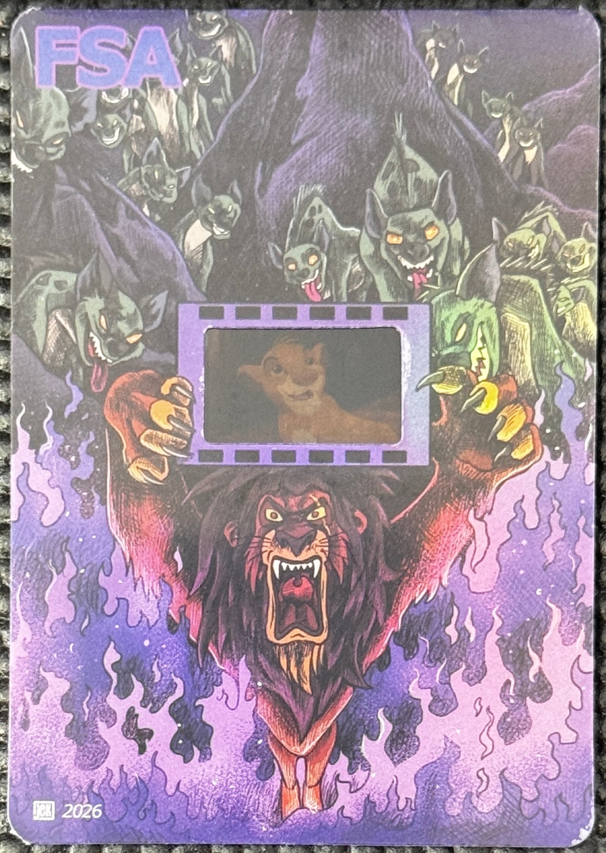Disney Lion King -  FSA Film Strip Card Holder -Simba As Cub