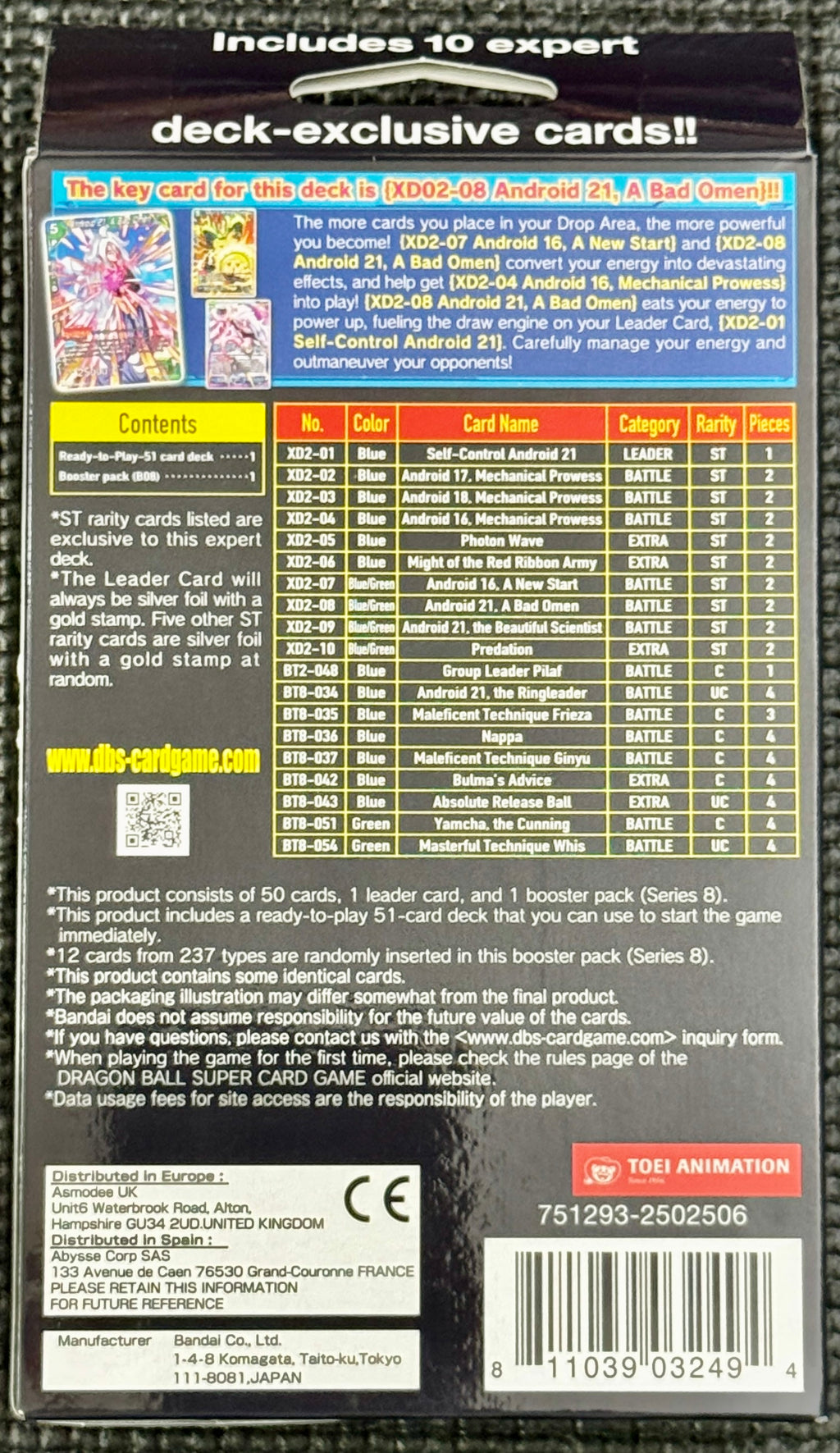 Dragon Ball Z Android Duality Starter Deck