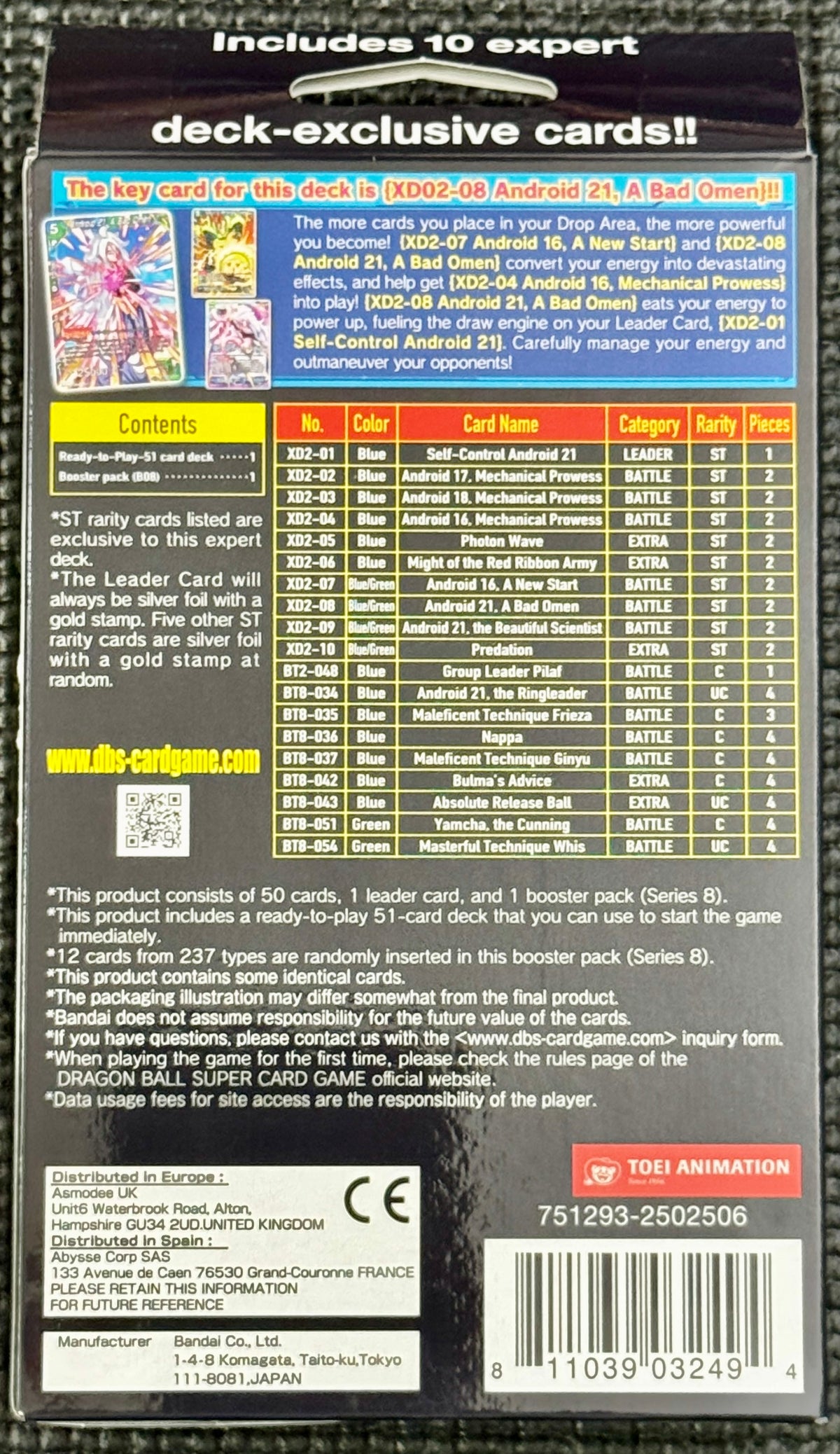 Dragon Ball Z Android Duality Starter Deck