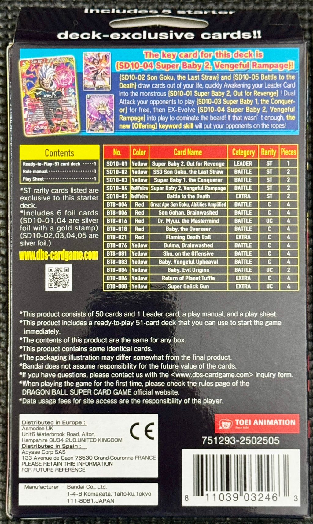 Dragon Ball Z Parasitic Overload Starter Deck