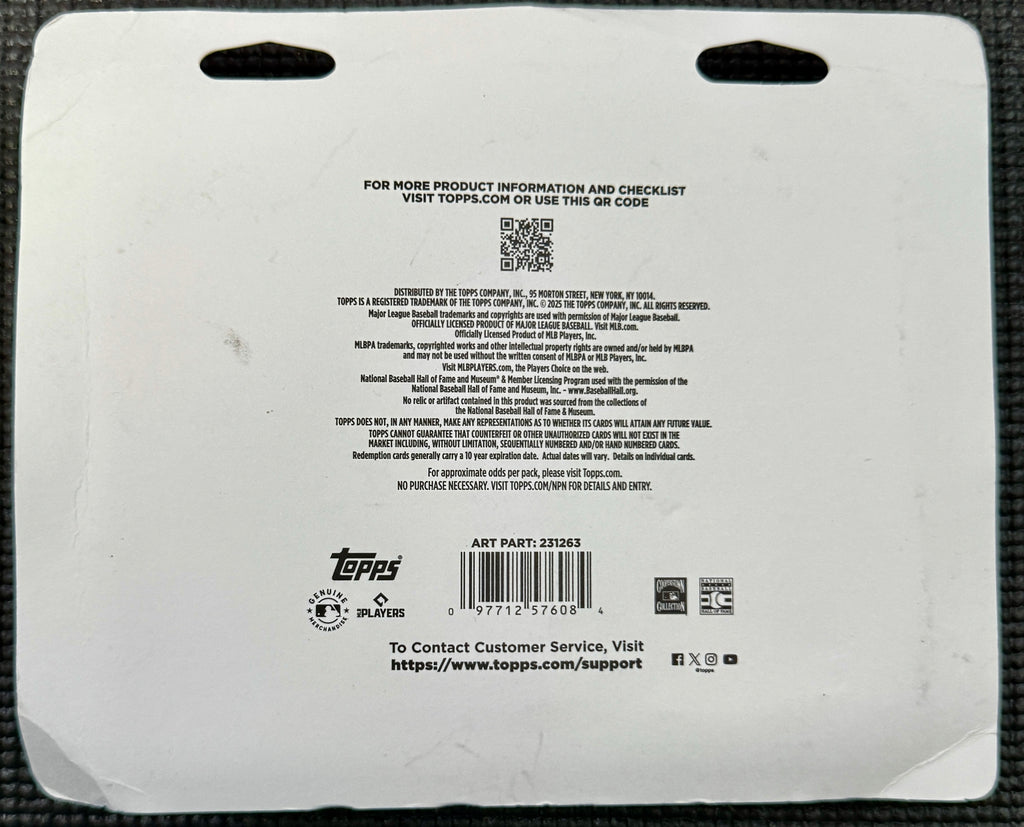 2025 Topps Update Baseball Blister (Random Blister)